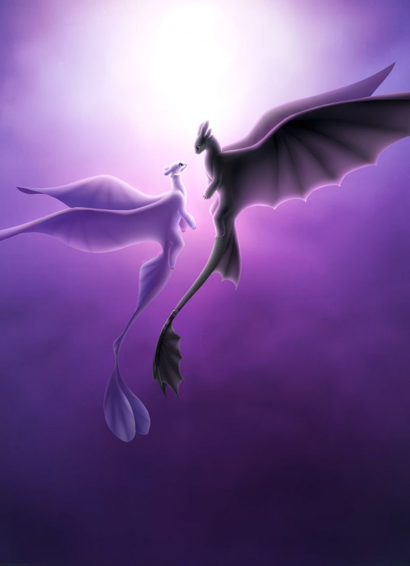  Galaxi Drache Hintergrundbild 840x1160. Download wallpaper 840x1160 toothless and light fury, romantic, love, dragons, iphone iphone 4s, ipod touch, 840x1160 HD background, 15368