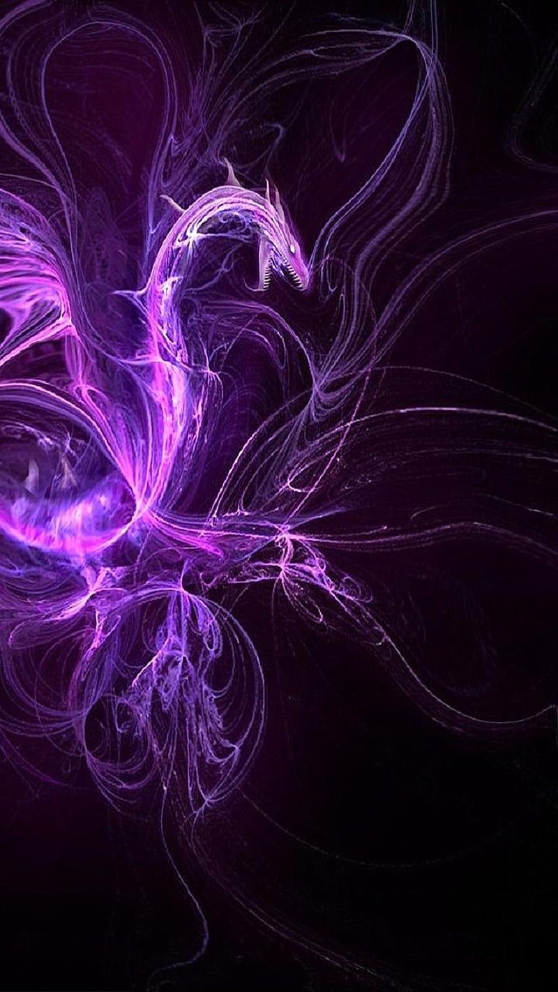  Galaxi Drache Hintergrundbild 800x1422. Mystical, colored, dragons, galaxy, purple, smoke, HD phone wallpaper