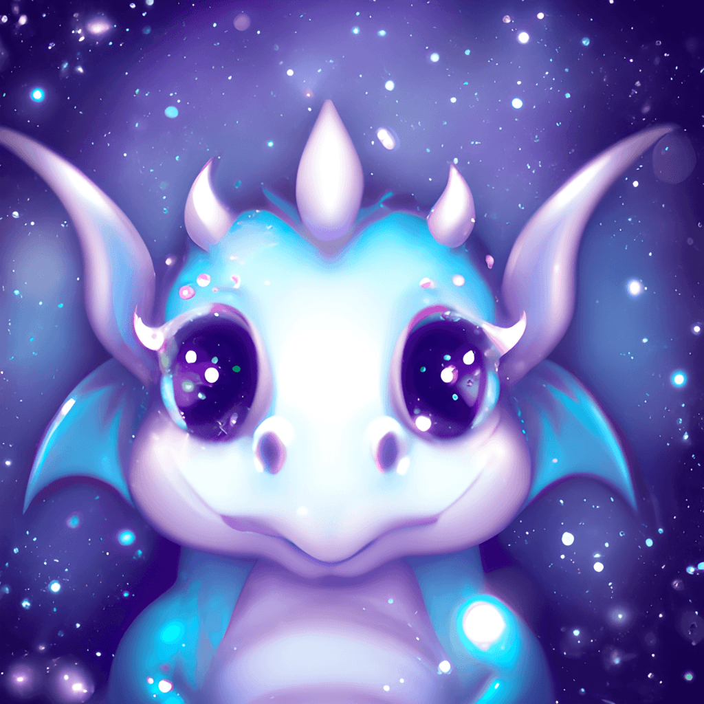  Galaxi Drache Hintergrundbild 1024x1024. Cute Dragon Graphic with Dreamy Eyes and Magical Galaxy Background · Creative Fabrica