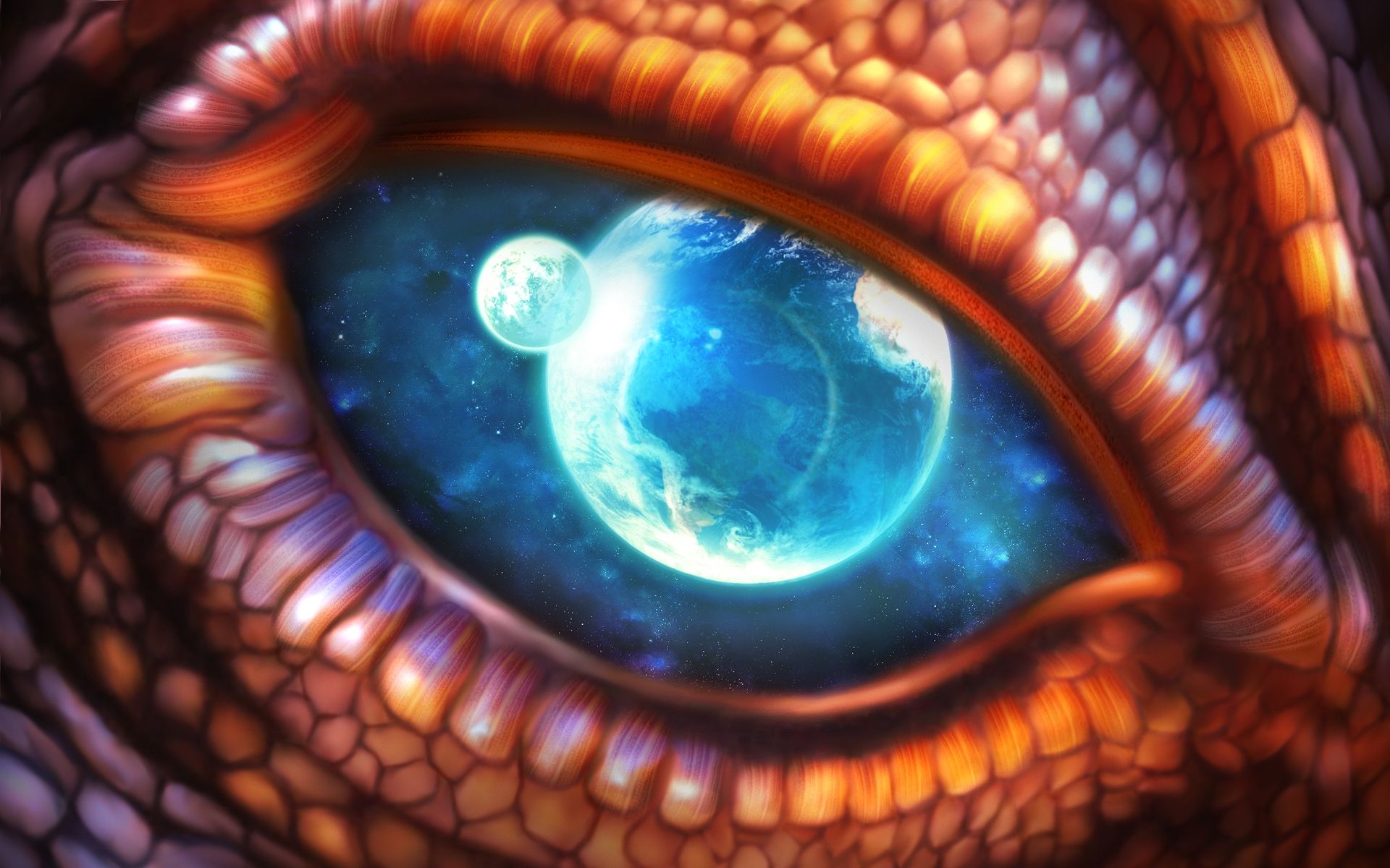  Drachen Auge Hintergrundbild 1920x1200. Dragon's Gaze: Fantasy HD Wallpaper