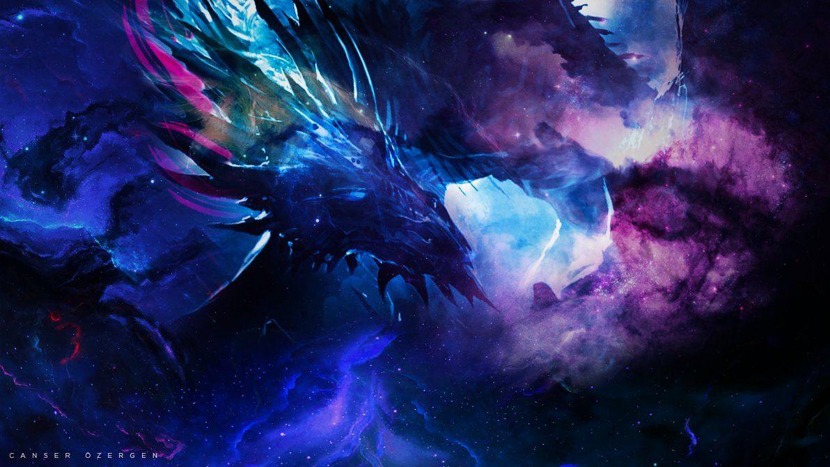  Galaxi Drache Hintergrundbild 1192x670. Cool Galaxy Dragon Wallpaper Free Cool Galaxy Dragon Background