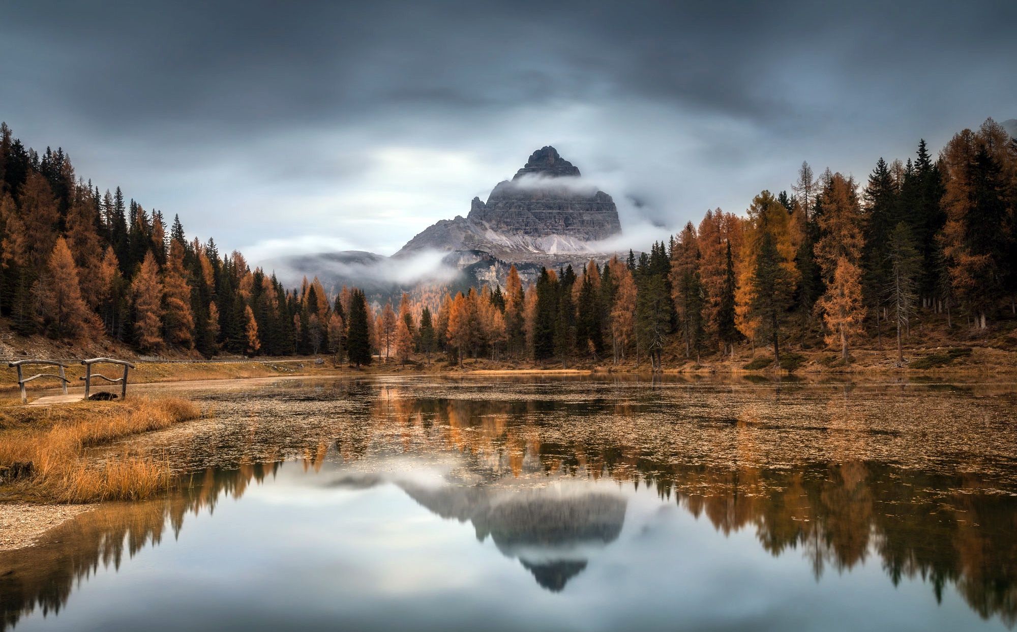  Lake Antorno Hintergrundbild 2000x1243. Wallpaper Lake Happy, Dolomites Italy, Lake Antorno for mobile and desktop, section пейзажи, resolution 2000x1243