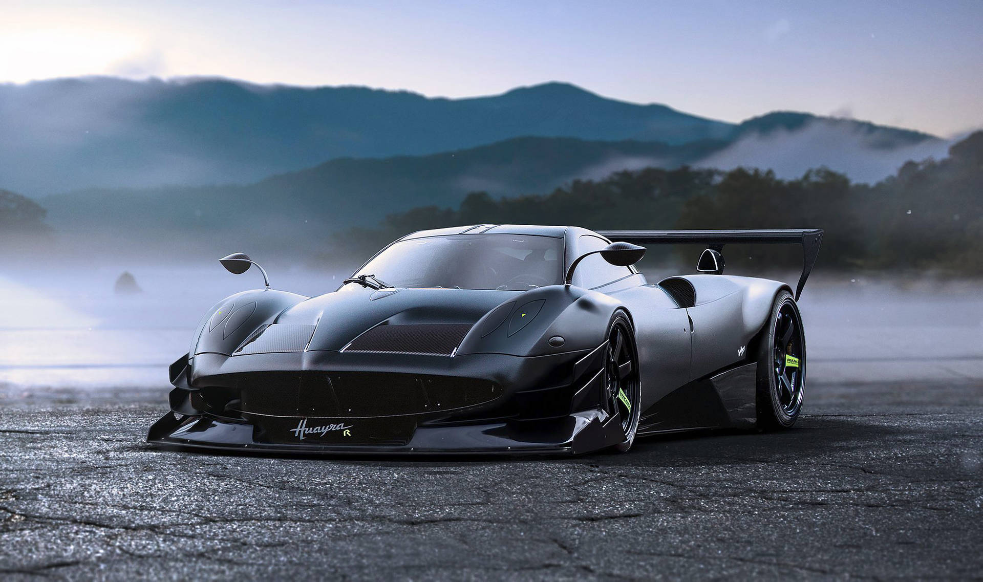  Pagani Hintergrundbild 1920x1137. Download Black Car Pagani Huayra Wallpaper