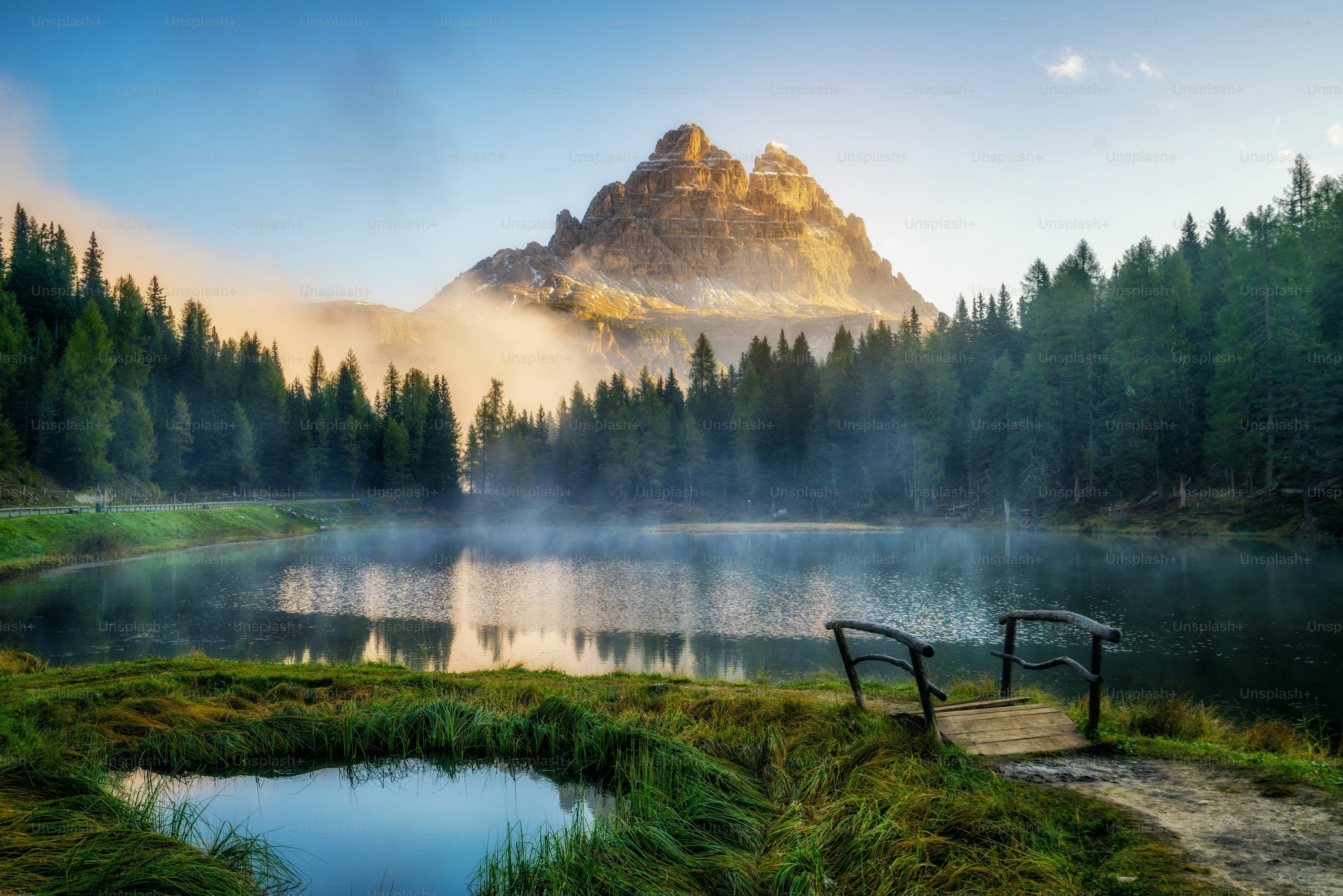  Lake Antorno Hintergrundbild 3000x2001. Forest Lake Picture. Download Free Image