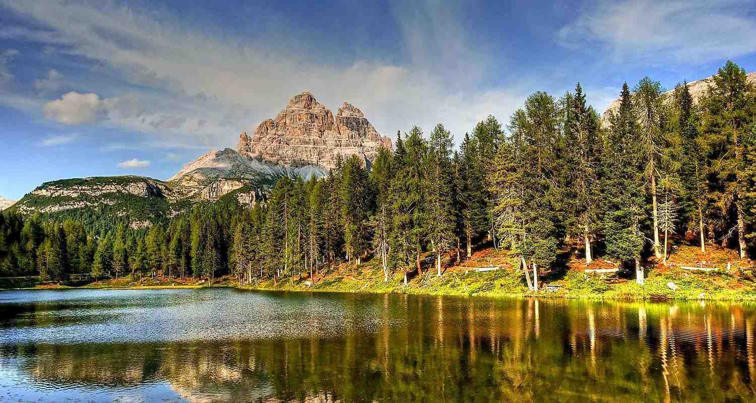  Lake Antorno Hintergrundbild 1500x800. Platz vier der Top Ten Places to be: Südtirol