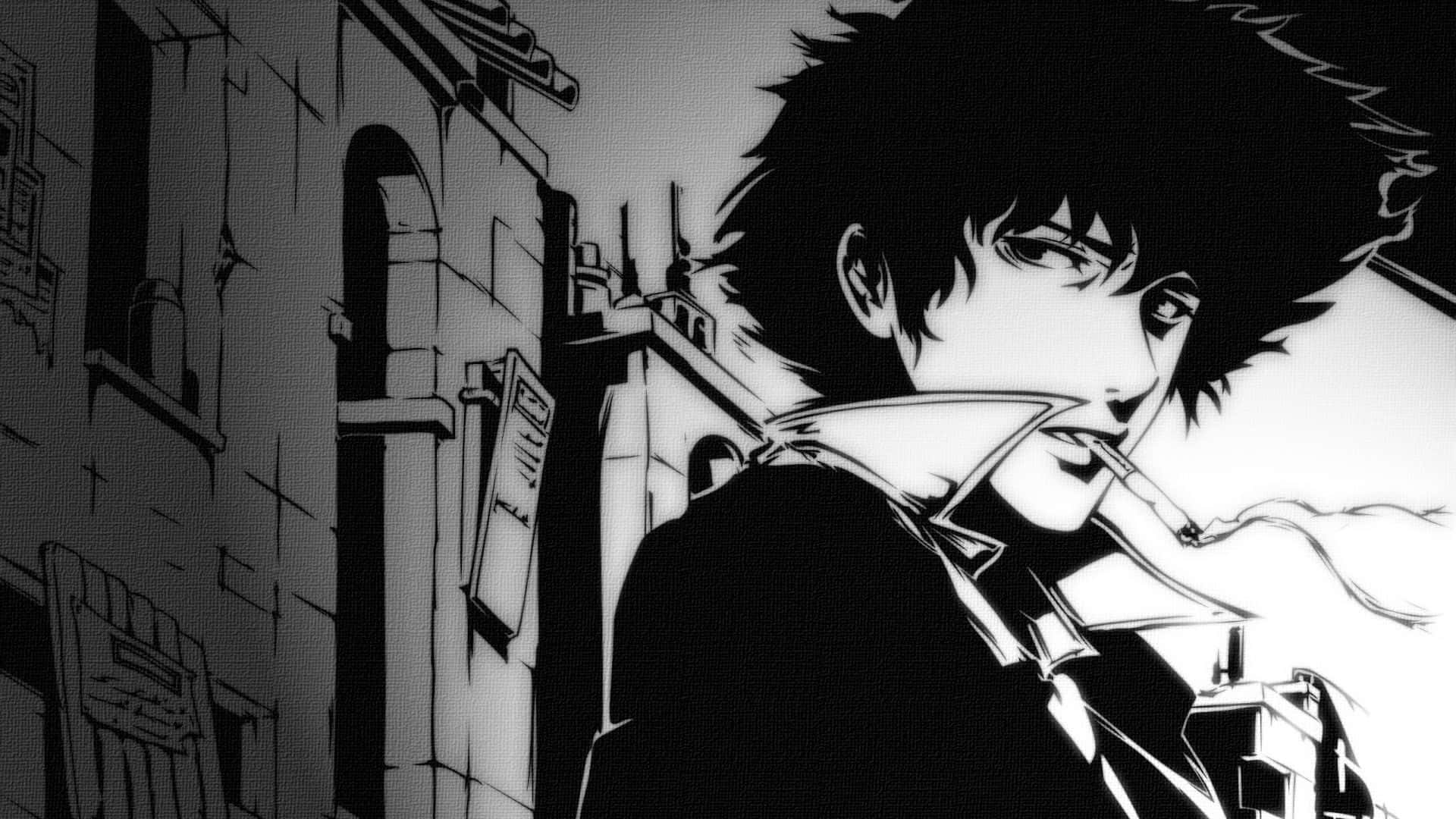  Spike Hintergrundbild 1920x1080. Download Spike Spiegel Cowboy Bebop Aesthetic Manga Wallpaper