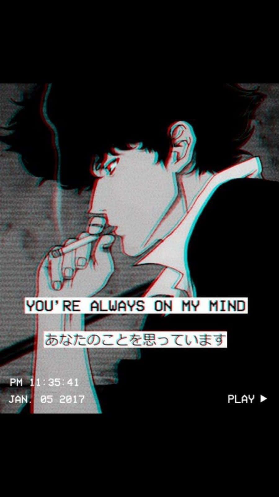  Spike Hintergrundbild 900x1600. Download Spike Spiegel Sad Aesthetic Anime Wallpaper