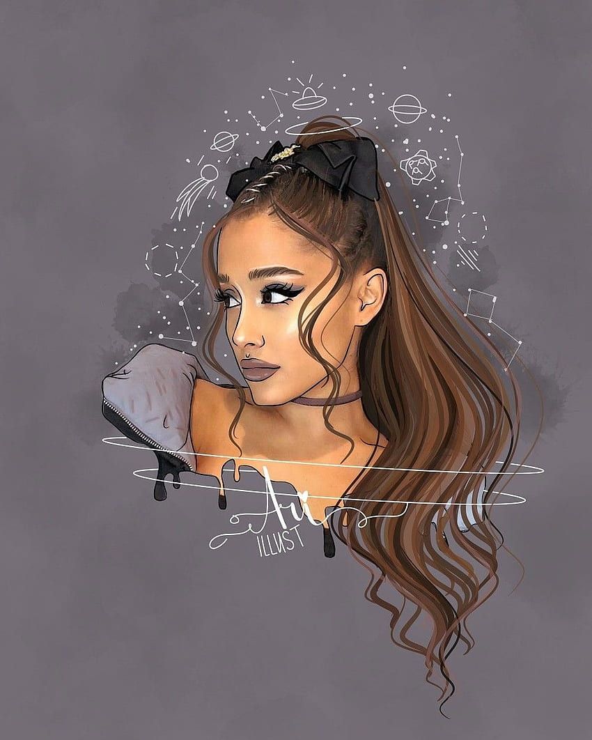  Handy Ariana Grande Hintergrundbild 850x1062. Ariana Grande Süße Zeichnungen, Ariana Grande Art HD Handy Hintergrundbild