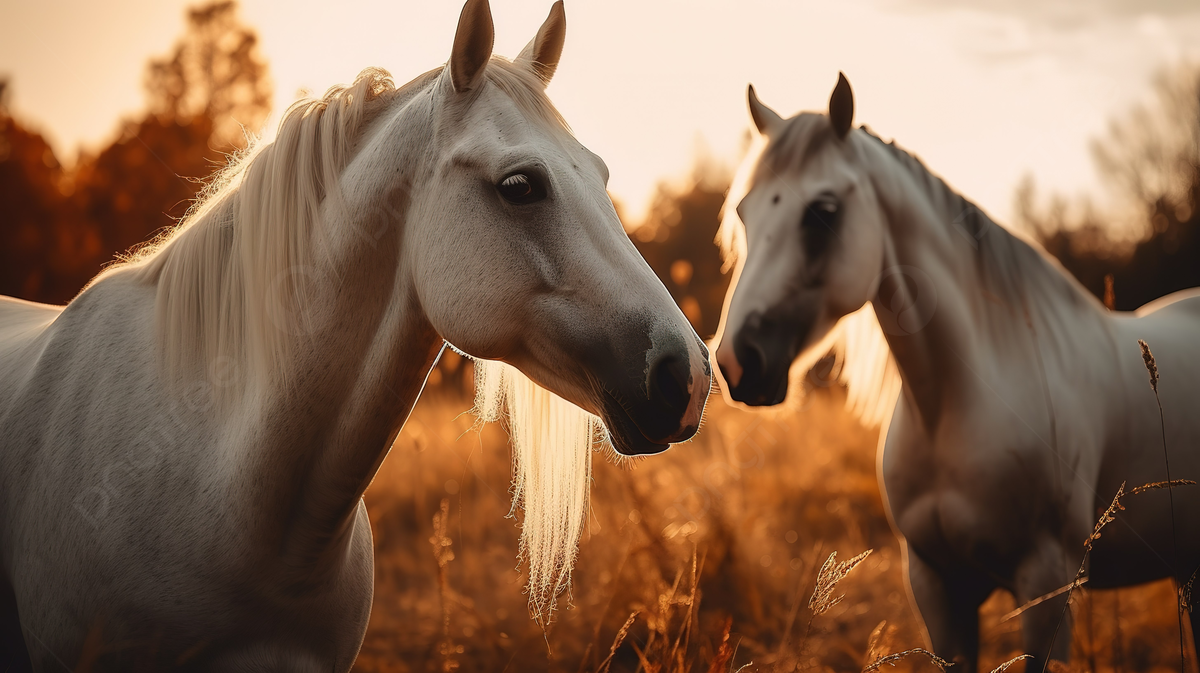  Herbst Und Pferd Hintergrundbild 1200x673. Zwei Pferde Stehen Bei Sonnenuntergang Hintereinander, ästhetisches Bild Von Pferden, Ästhetische Powerpoints, Pferd Hintergrund, Foto und Bild zum kostenlosen Download