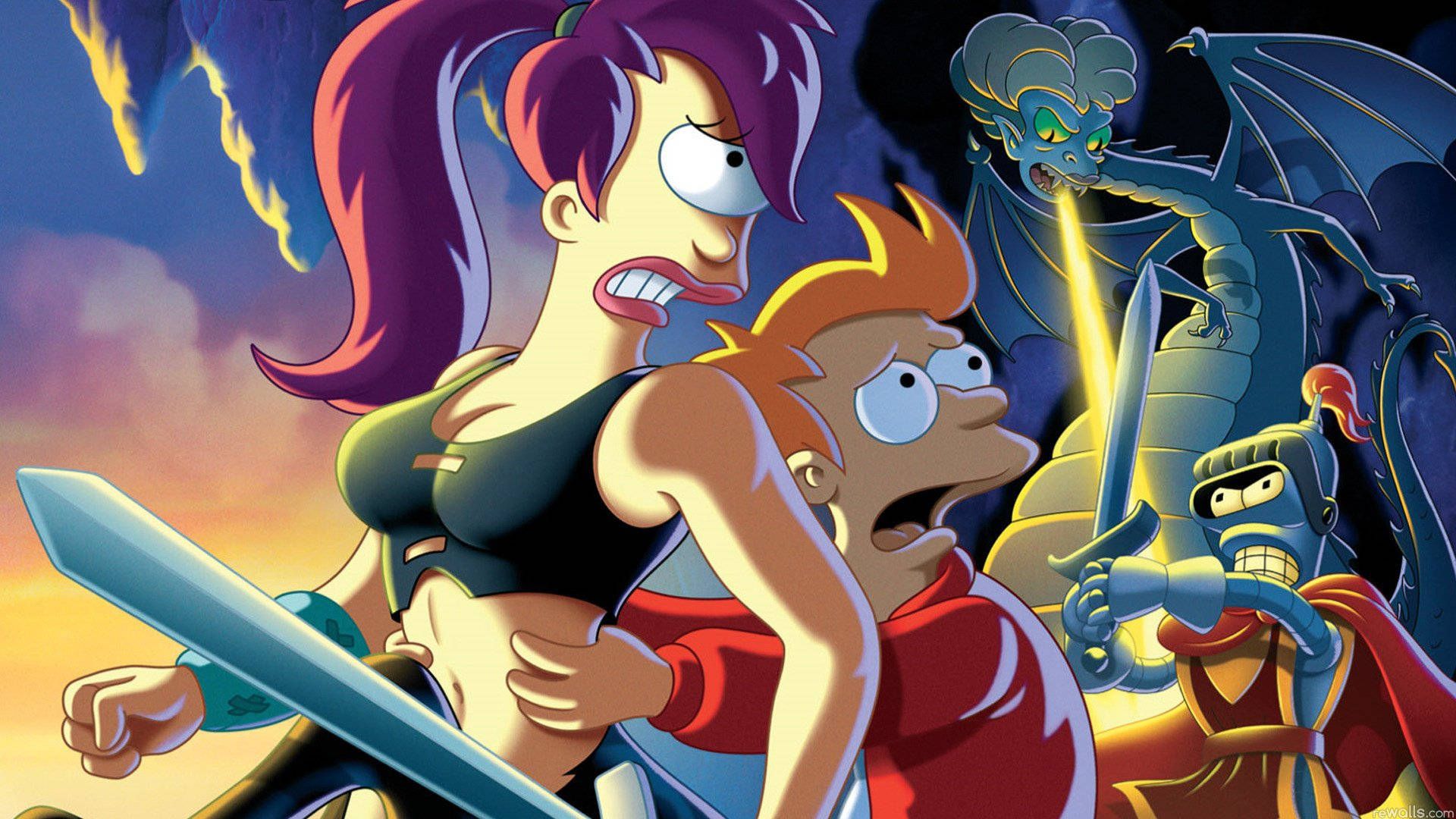  Futurama Hintergrundbild 1920x1080. Futurama And Dragon Wallpaper