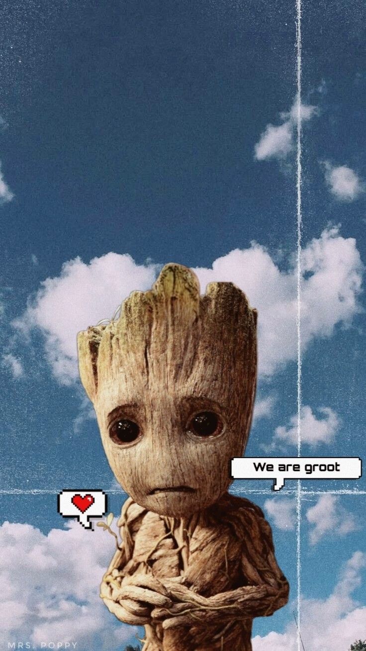  Groot Hintergrundbild 736x1309. We are Groot wallpaper [by mrs. Poppy]