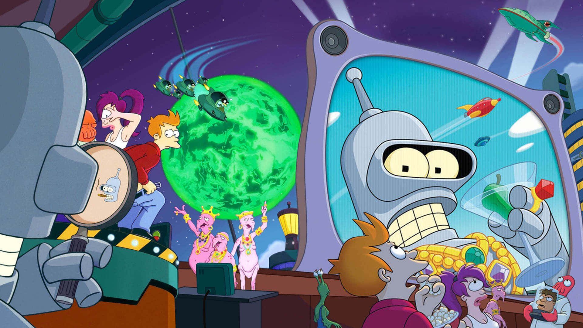  Futurama Hintergrundbild 1920x1080. Download Futurama Space Adventure Team