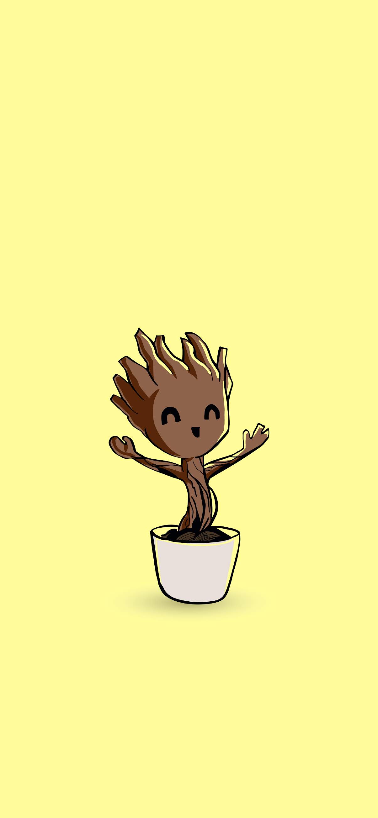  Groot Hintergrundbild 1205x2609. Baby Groot 4k Mobile Wallpaper