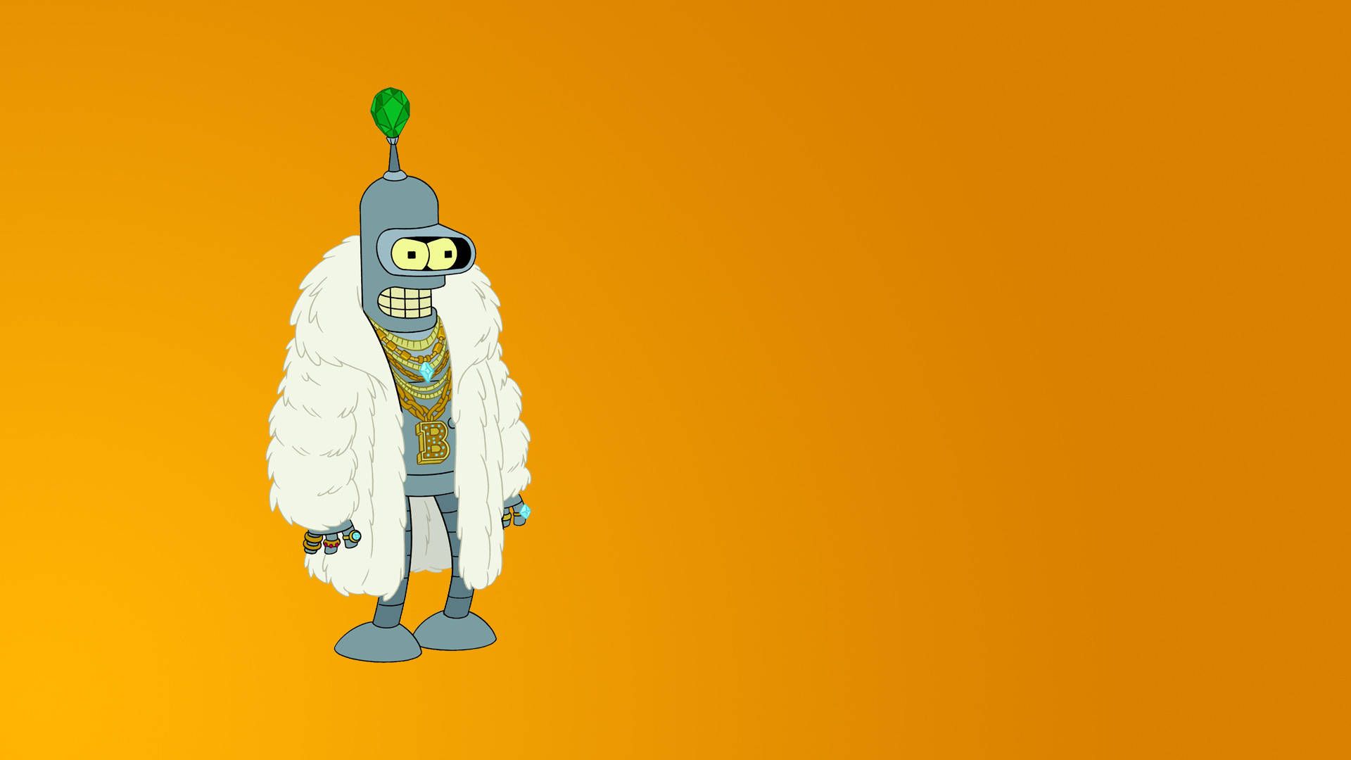  Futurama Hintergrundbild 1920x1080. Download Futurama Bender With White Coat Wallpaper