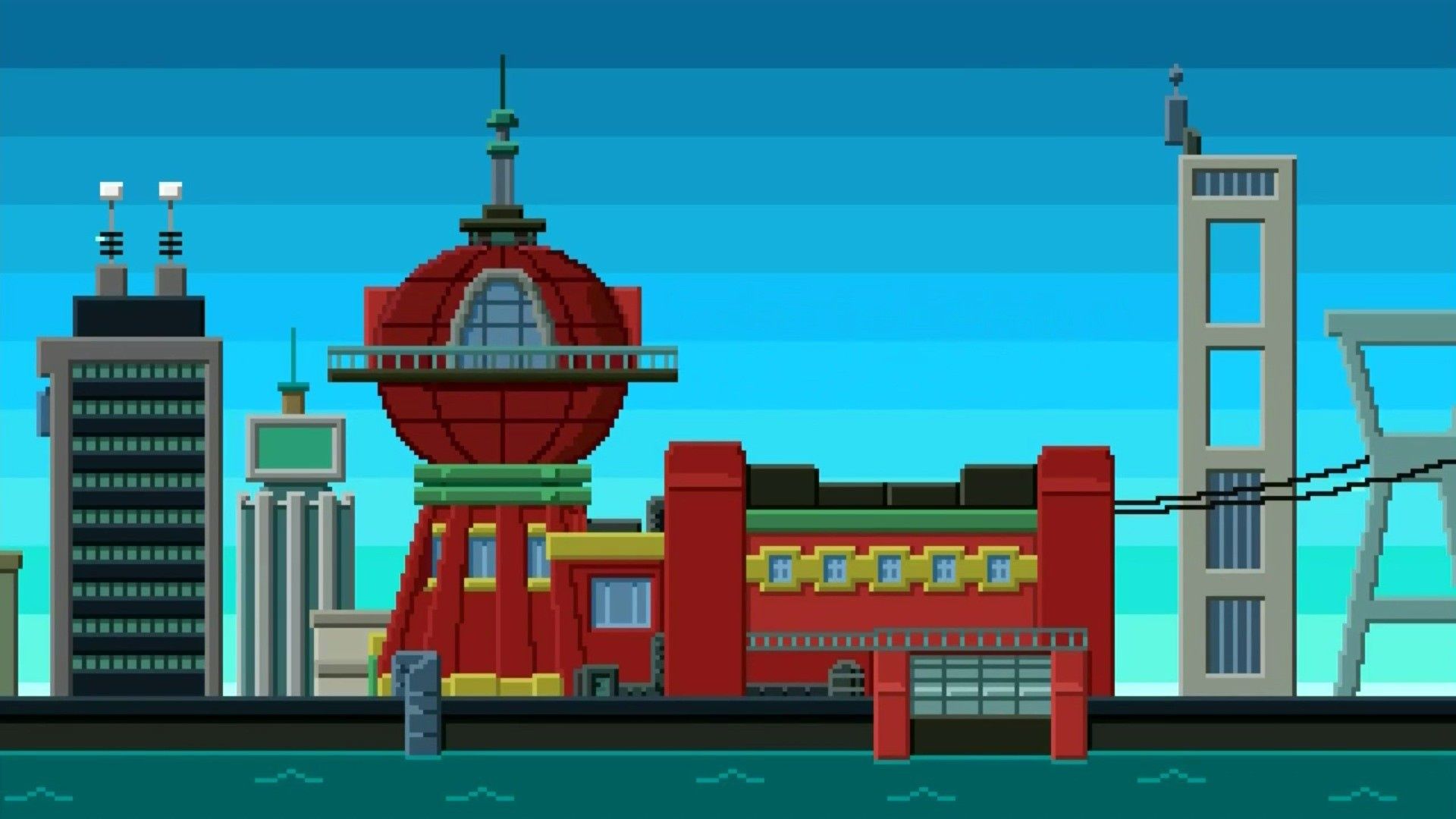  Futurama Hintergrundbild 1920x1080. Wallpaper Futurama, Futurama, Art, Pixels, Office, PXL for mobile and desktop, section минимализм, resolution 1920x1080