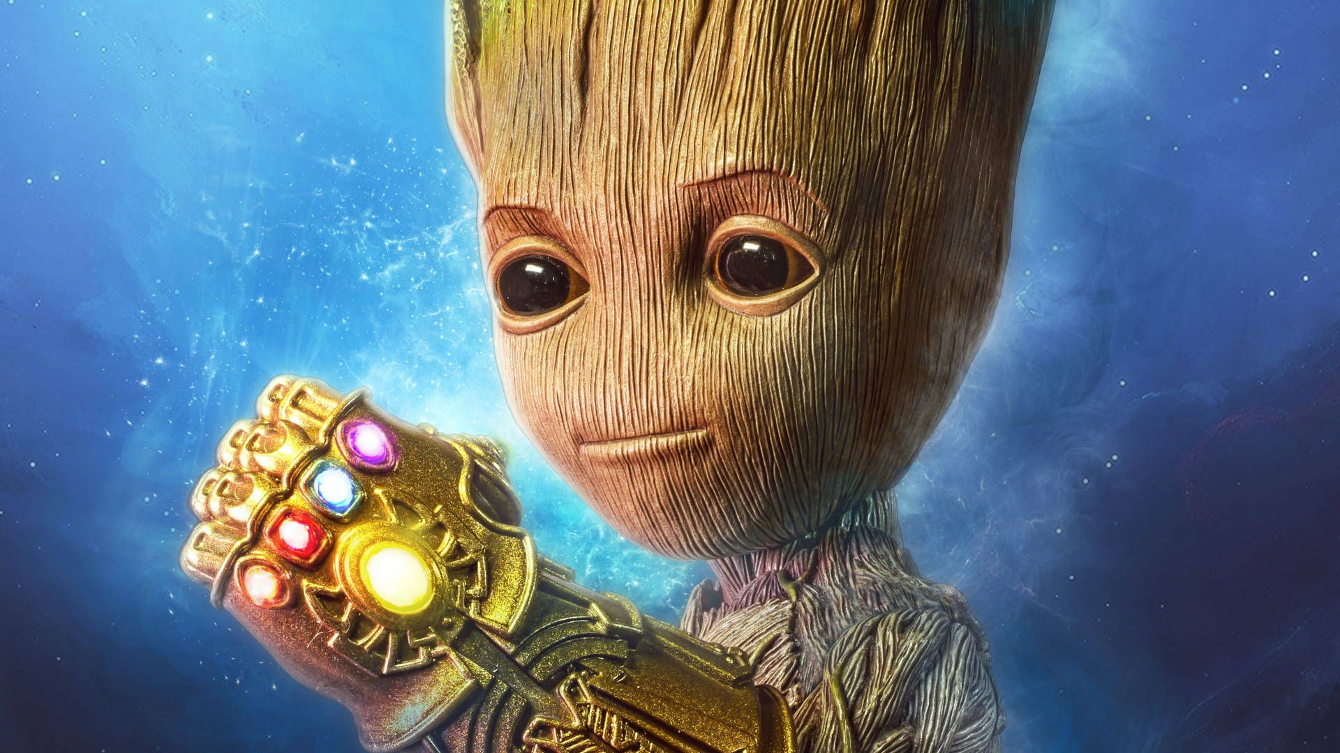  Groot Hintergrundbild 1920x1080. Groot With The Infinity Gauntlet Wallpaper