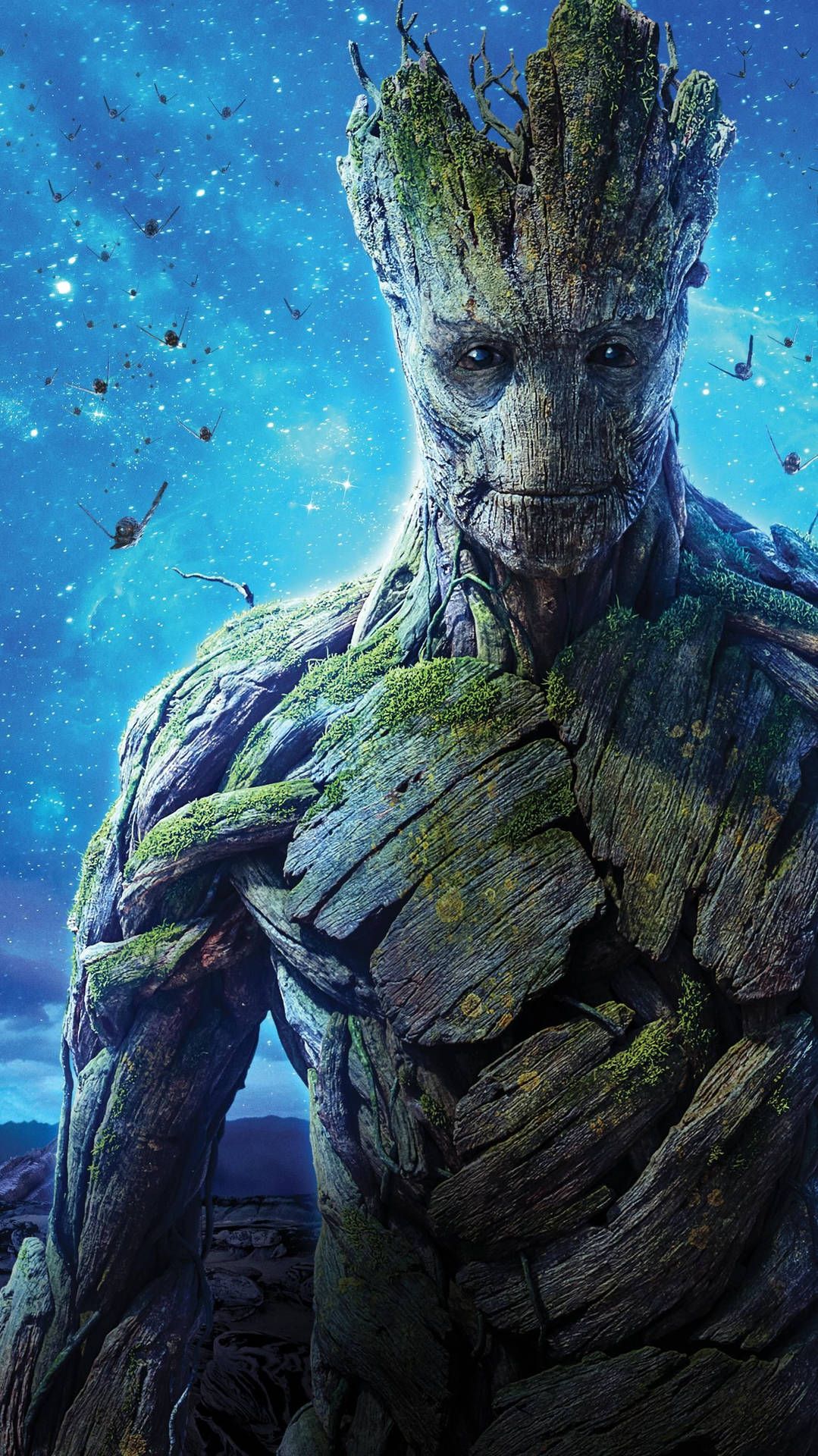  Groot Hintergrundbild 1079x1920. Download Adult Groot Tree Wallpaper