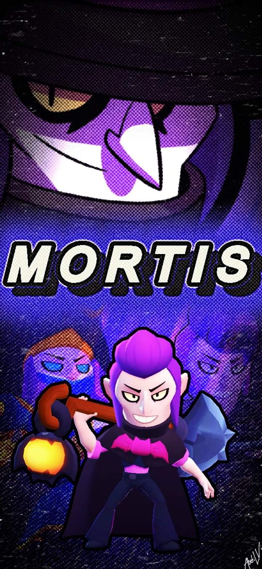  Mortis Brawl Stars Hintergrundbild 850x1842. Brawl Stars Mortis, electric blue, magenta, Vampiro, Mitico, Brawl Stars HD phone wallpaper