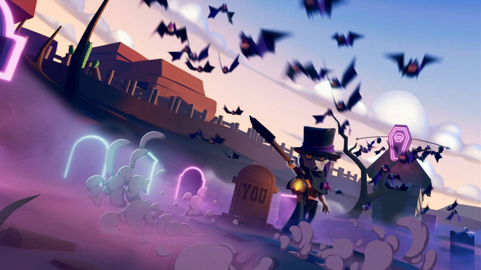  Mortis Brawl Stars Hintergrundbild 1536x864. Download Enjoy the spookiest Brawl Stars event this Halloween! Wallpaper