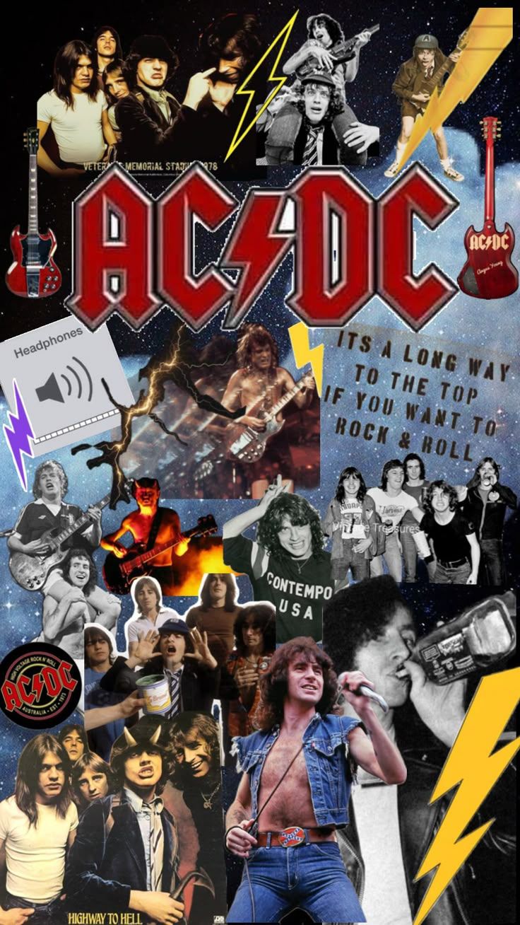  AC/DC Hintergrundbild 736x1308. AC DC #acdc #bonscott #angusyoung ⚡️
