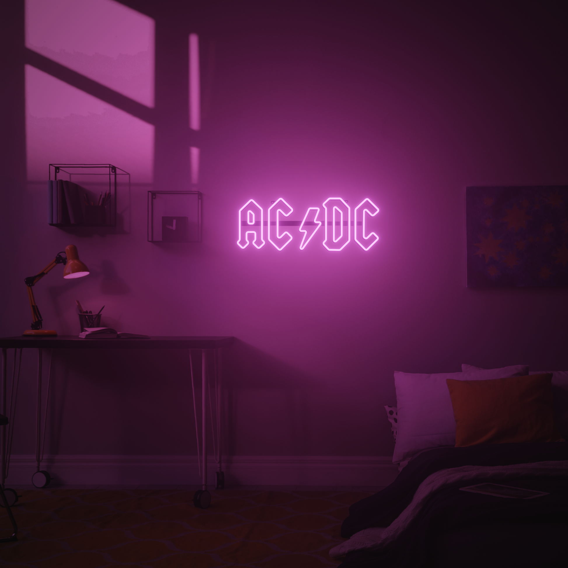  AC/DC Hintergrundbild 1946x1946. AC DC 3D PRINTED CUSTOM NEON SIGN