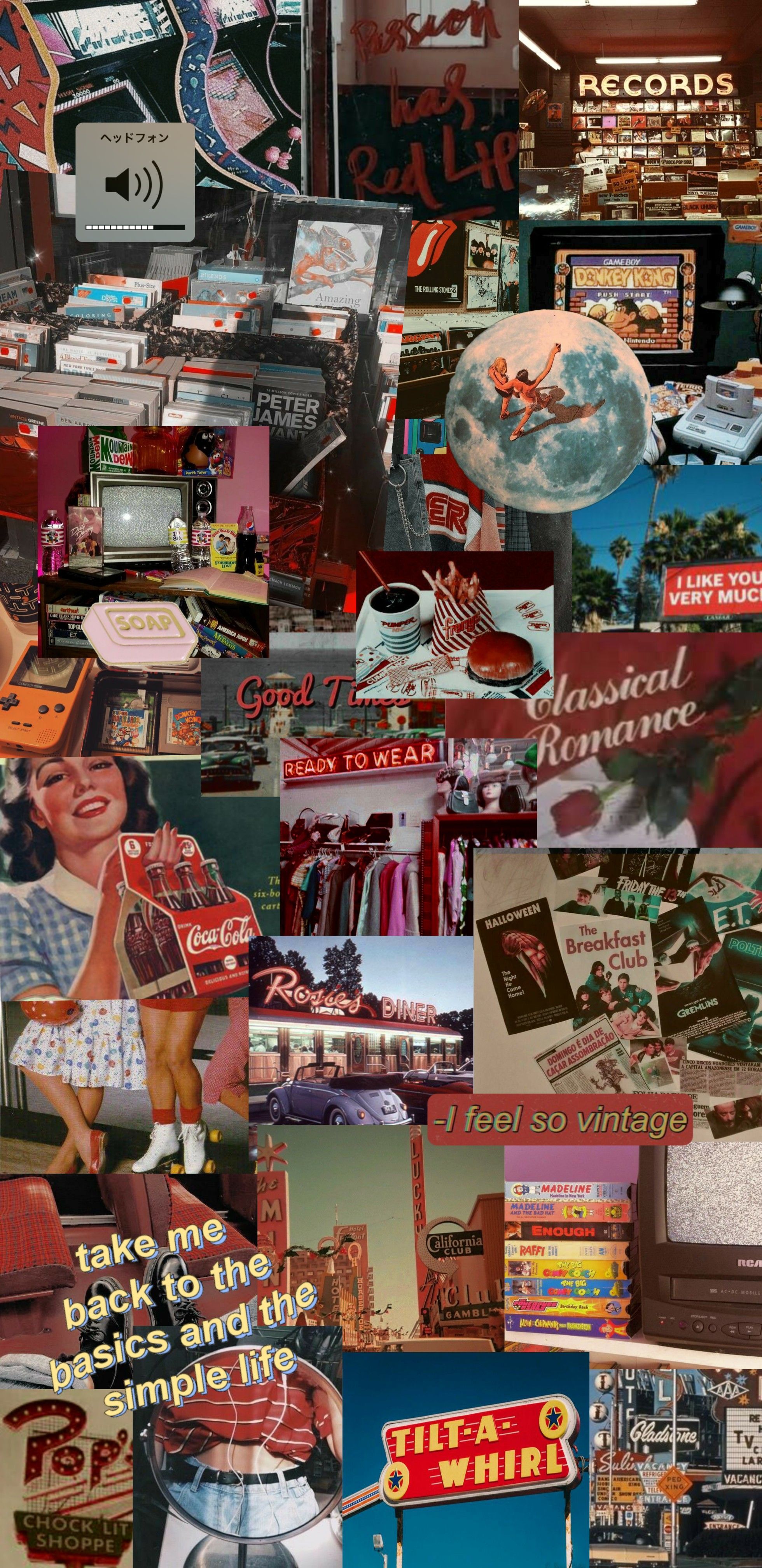  AC/DC Hintergrundbild 1960x4032. Vintage Aesthetic Collage Wallpaper
