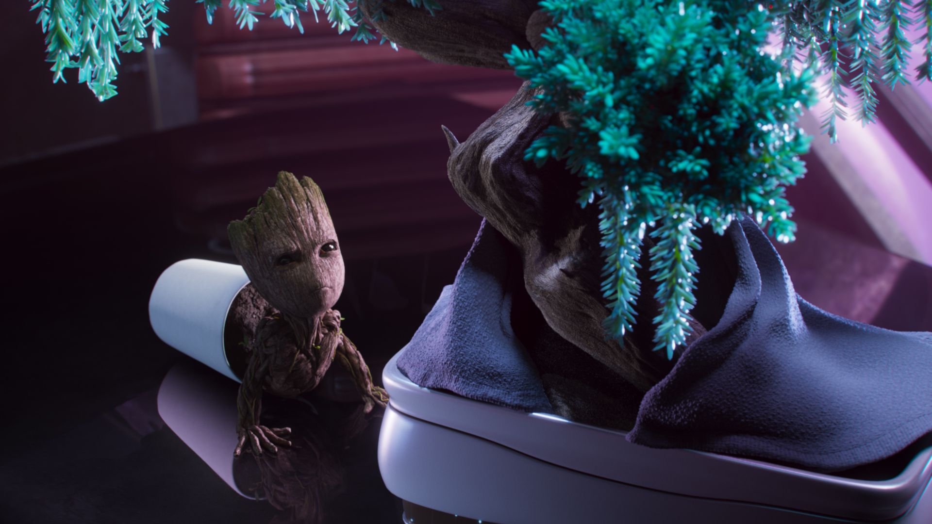  I Am Groot Hintergrundbild 1920x1080. Baby Groot 4K Ultra HD Wallpaper of the Galaxy Vol. 2