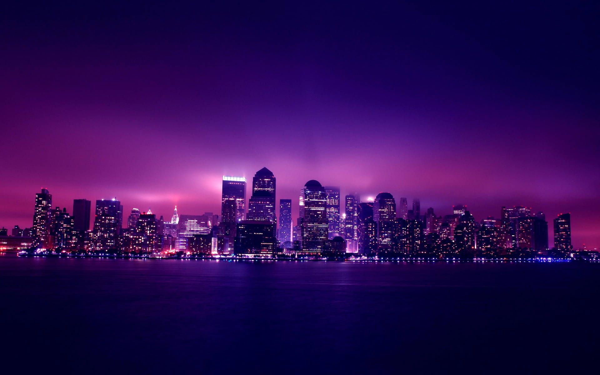  Skylines Hintergrundbild 1920x1200. Download Purple Aesthetic Wallpaper