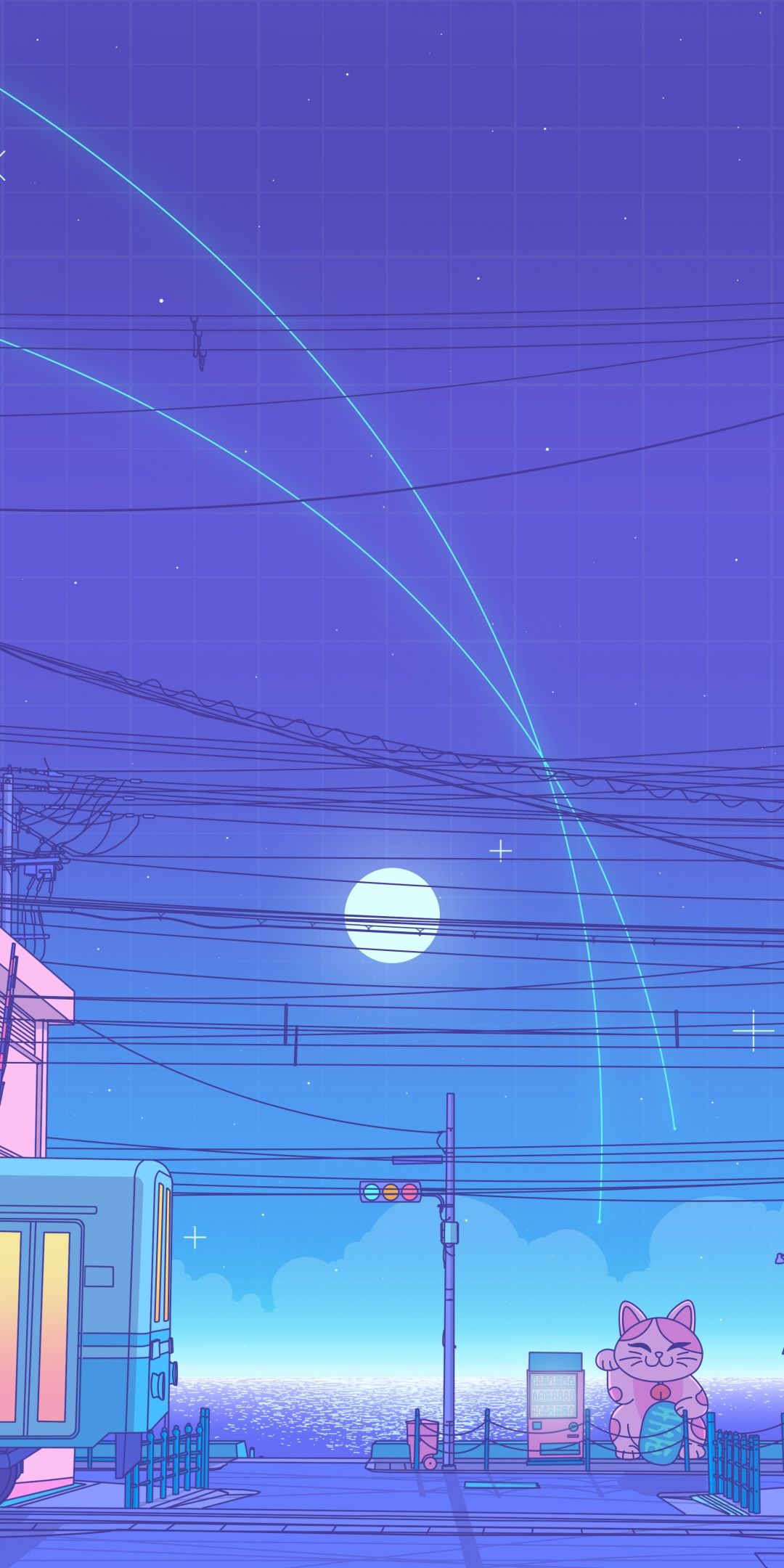  Japanisch Hintergrundbild 1080x2160. Lofi Wallpaper 4K, Japanese, Synthwave, Vaporwave