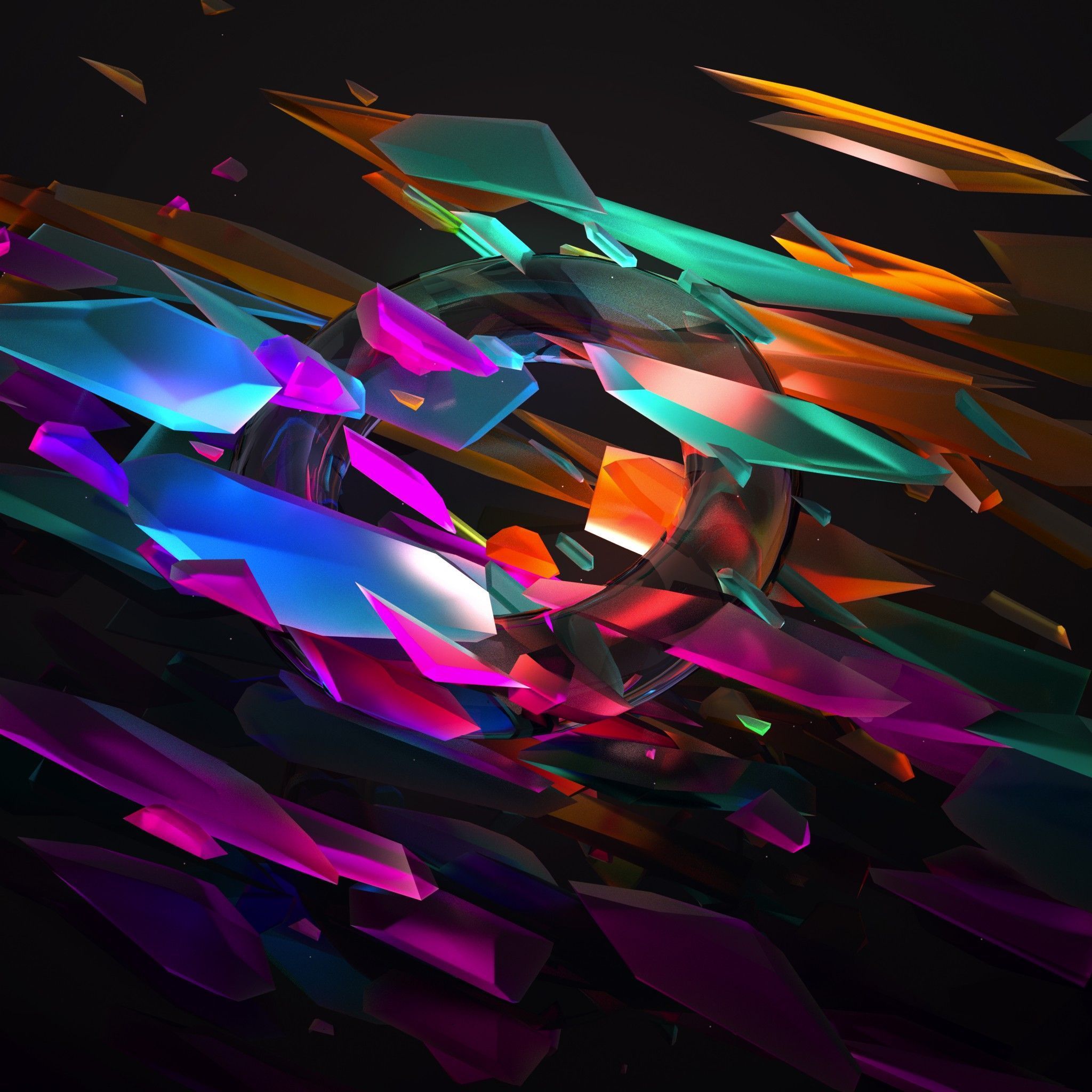  Coole 3D Hintergrundbild 2048x2048. Gamut to see more cool 3D abstract art wallpaper by Justin Maller! - Abstract art wallpaper, Abstract, Wallpaper background