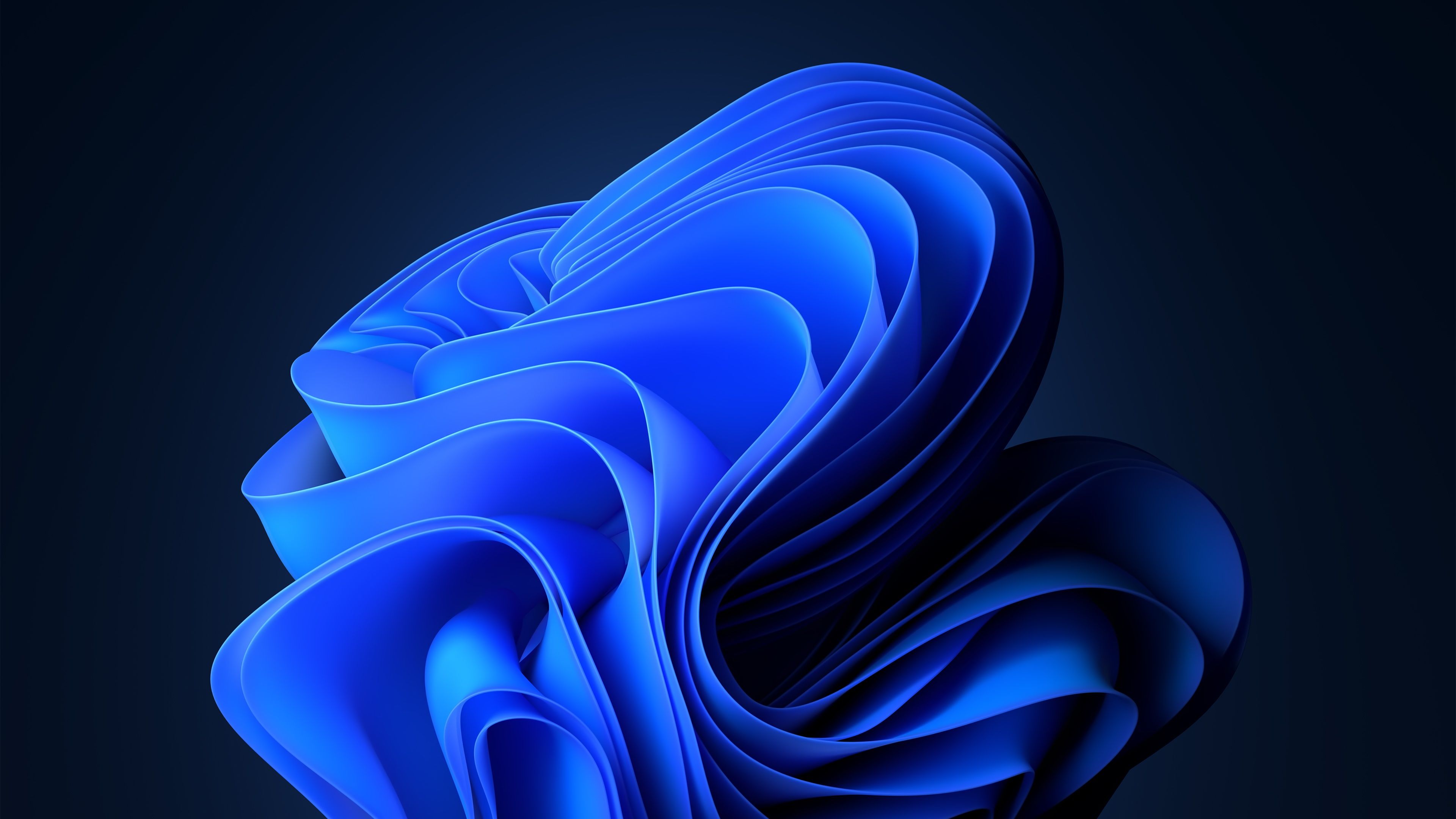 4k Gaming Hintergrundbild 3840x2160. Windows 11 Wallpaper 4K, Dark Mode, Blue, Stock, Abstract