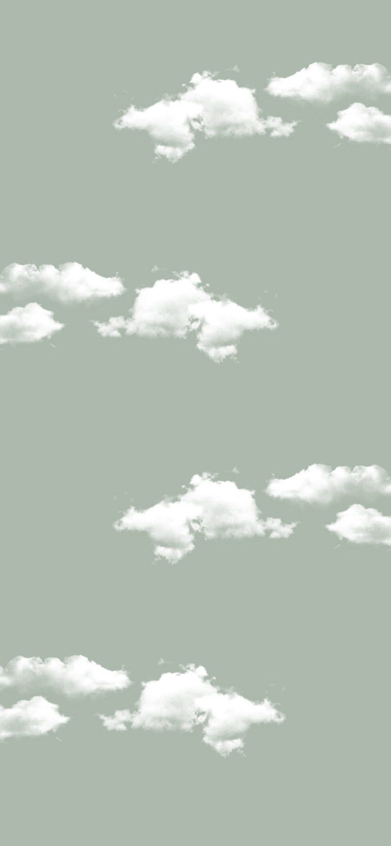 IPhone Hintergrundbild 770x1666. Sage Green Aesthetic Wallpaper : Cloud Sage Green Sky Wallpaper
