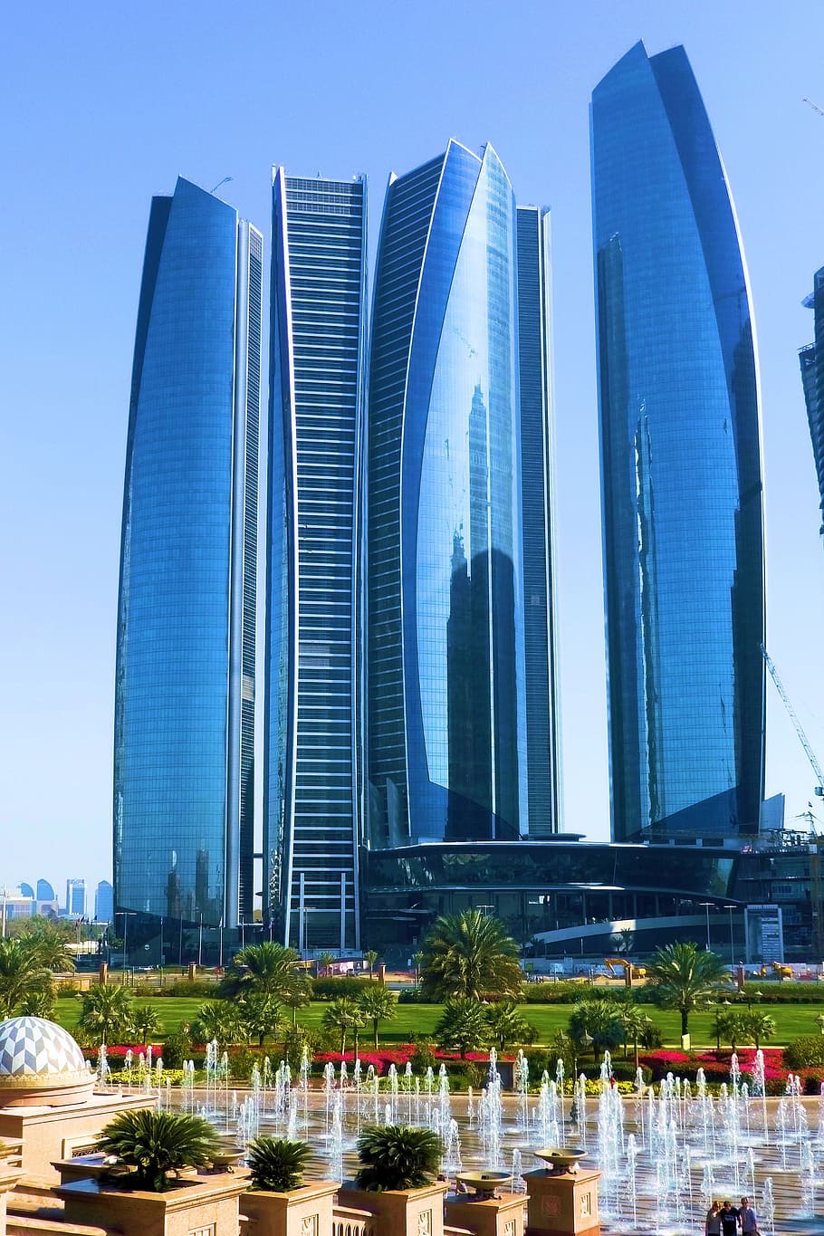  Abu Dhabi Tower Hintergrundbild 910x1365. Etihad towers 1080P, 2K, 4K, 5K HD wallpaper free download