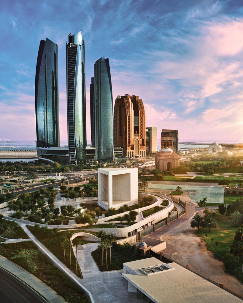  Abu Dhabi Tower Hintergrundbild 819x1024. Etihad Airways the heart of the nation on the Abu Dhabi Corniche, where the vision of Sheikh Zayed comes alive. Book your stopover now: Photo