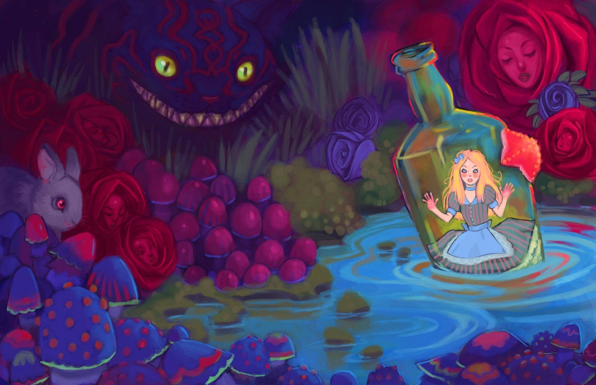  Alice Im Wunderland Hintergrundbild 1920x1242. 4K Fantasy Alice im Wunderland Wallpaper. Hintergründe
