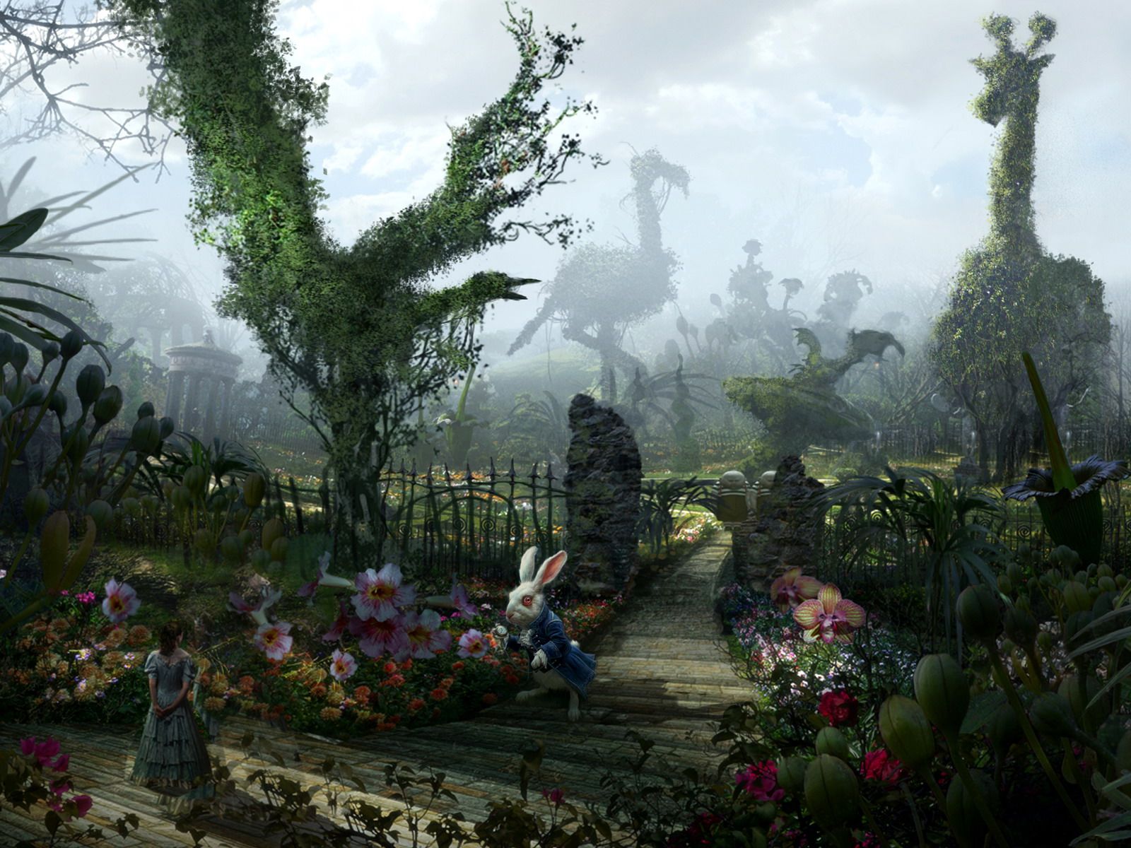  Alice Im Wunderland Hintergrundbild 1600x1200. Bilder von Alice im Wunderland (2010) Film
