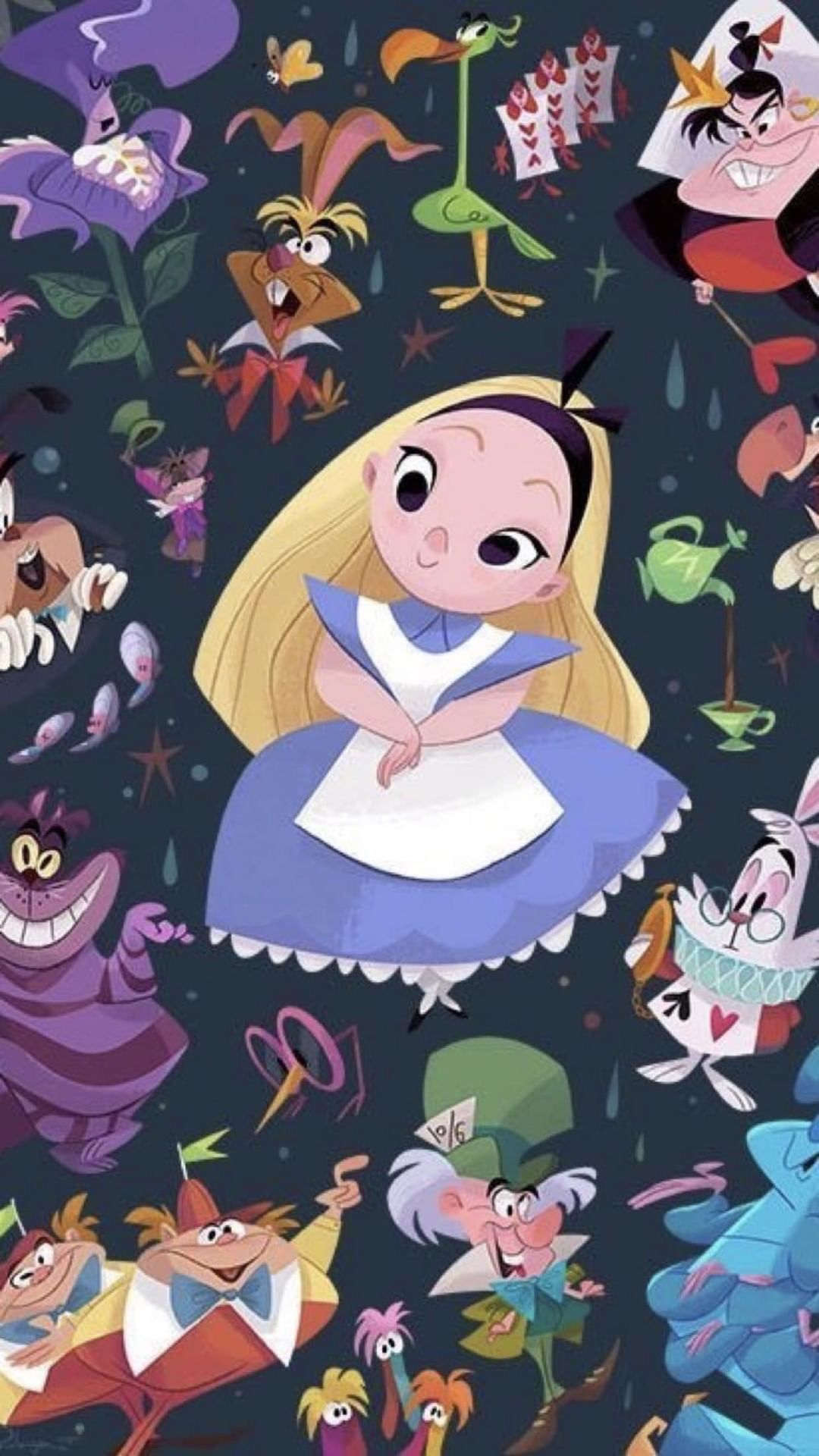  Alice Im Wunderland Hintergrundbild 1080x1920. Alice in wonderland. Disney wallpaper, Alice in wonderland, Disney art