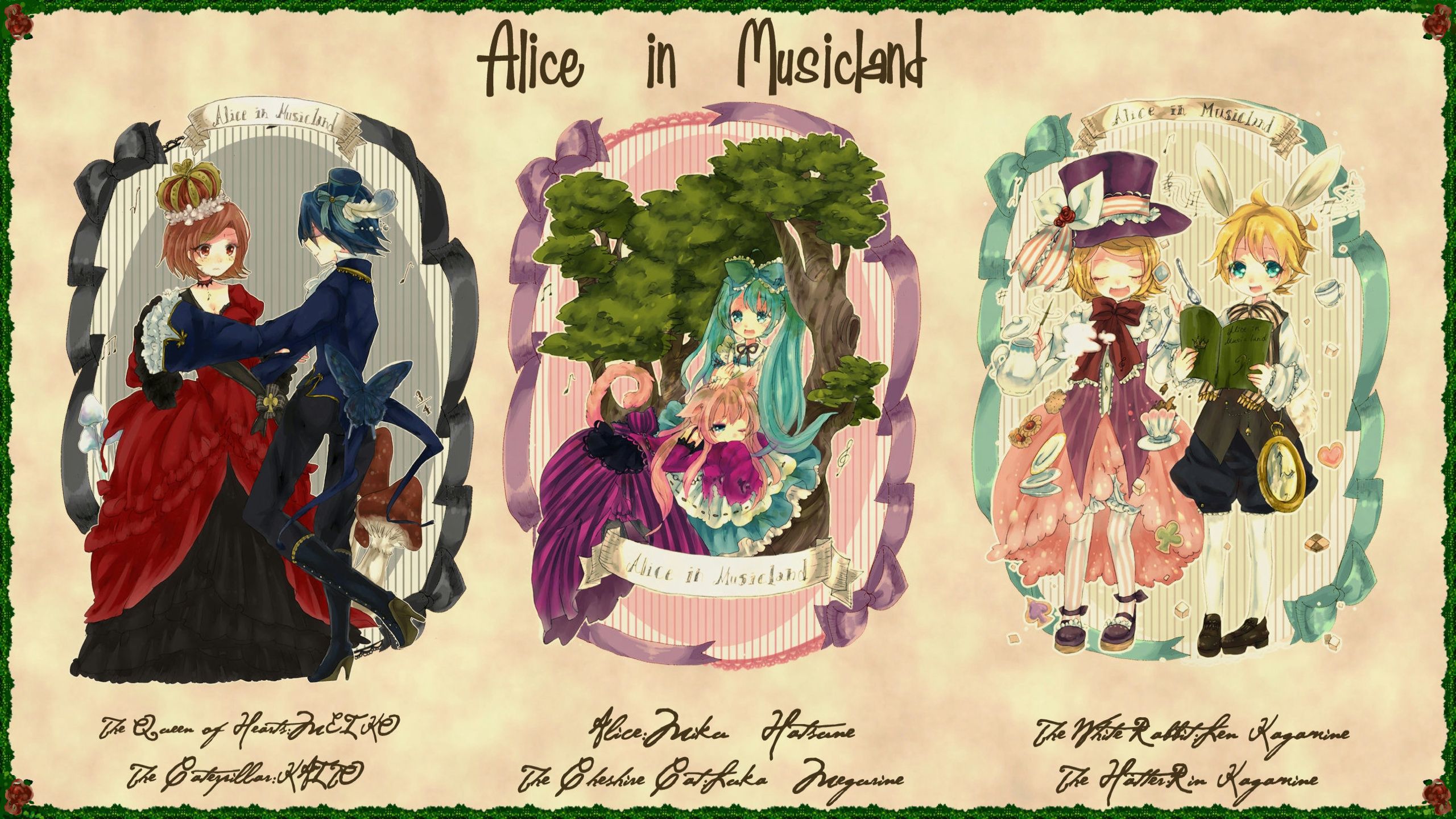  Alice Im Wunderland Hintergrundbild 2560x1440. Anime Alice In Wonderland HD Wallpaper