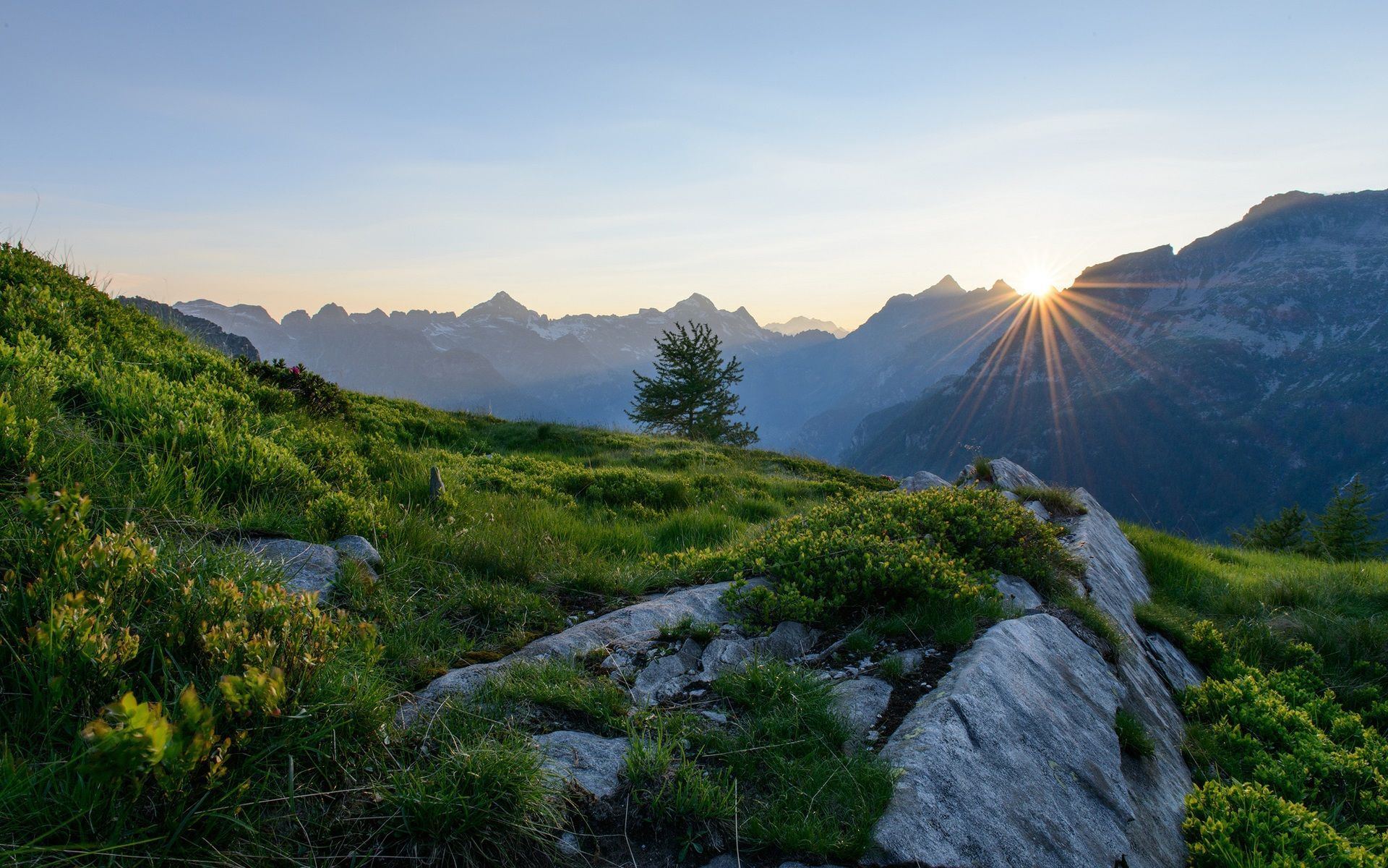  Alpen Hintergrundbild 1920x1200. Alpen, Schweiz, Berge, Morgendämmerung, Sonnenaufgang 1920x1200 HD Hintergrundbilder, HD, Bild
