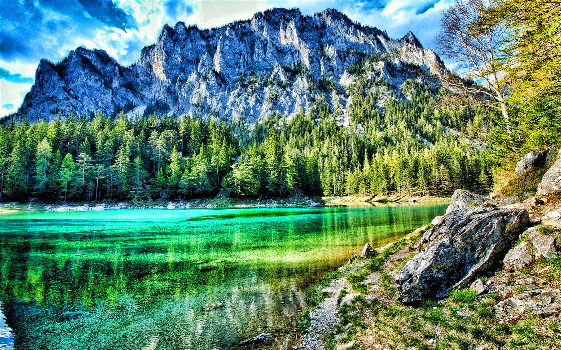  Alpen Hintergrundbild 1920x1200. Herunterladen hintergrundbild alpen, schöne natur, hdr, see, wald, berge, europa mit einer auflösung zu überwachen 1920x1200. Bilder auf dem desktop