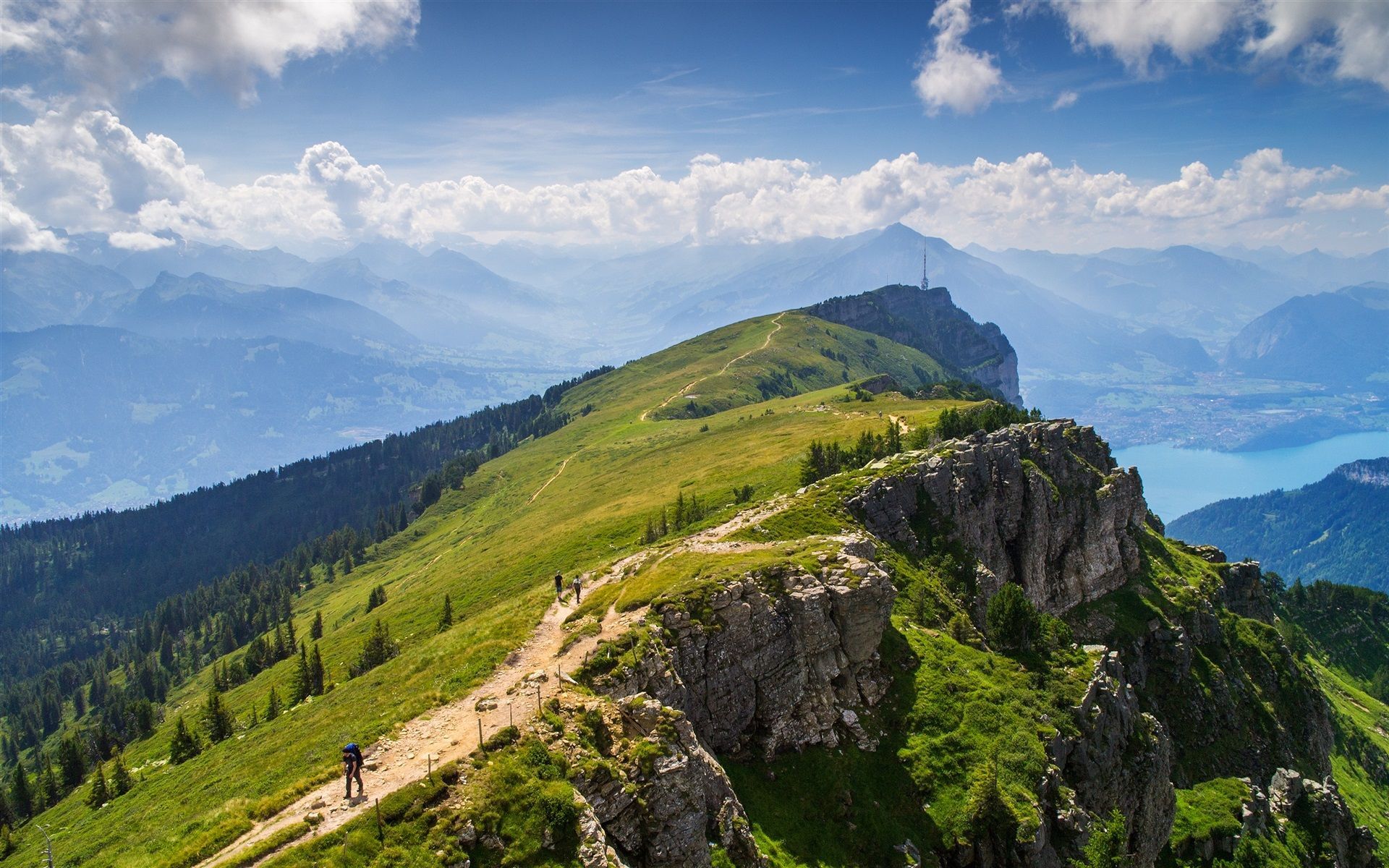  Alpen Hintergrundbild 1920x1200. Alpen, Thunersee, Berge, Sommer, Wolken 2560x1600 HD Hintergrundbilder, HD, Bild