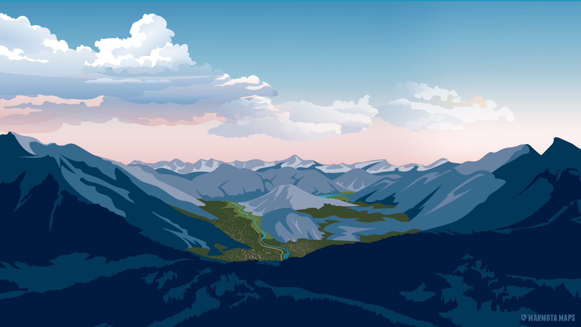  Alpen Hintergrundbild 1920x1080. Wallpaper fürs Smartphone