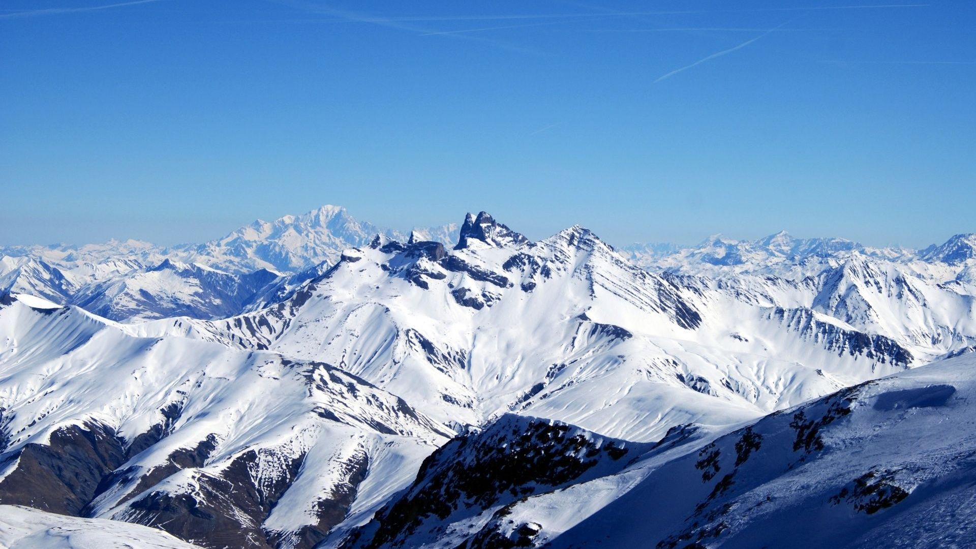  Alpen Hintergrundbild 1920x1080. Herunterladen 1920x1080 Full HD Hintergrundbilder alpen felsen schnee berge bergspitzen himmel 1080p
