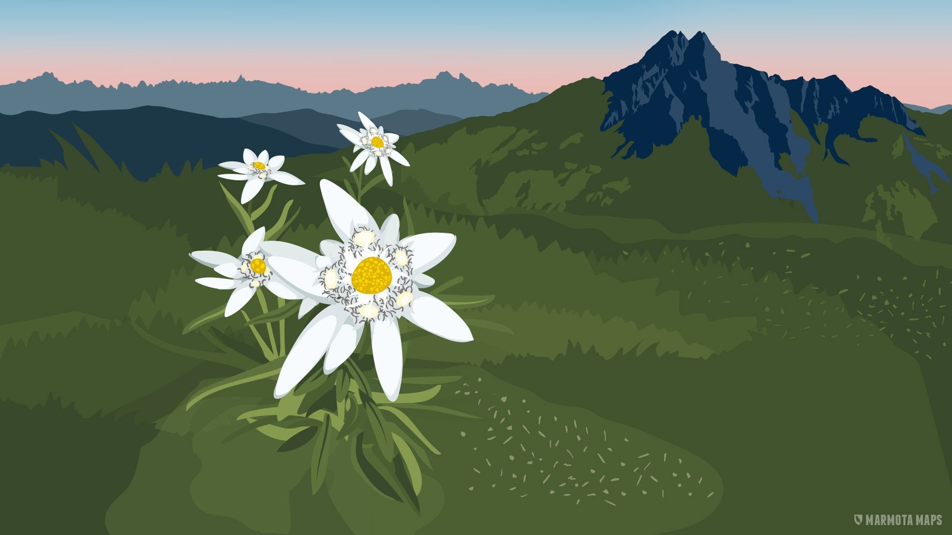  Alpen Hintergrundbild 1920x1080. Wallpaper fürs Smartphone