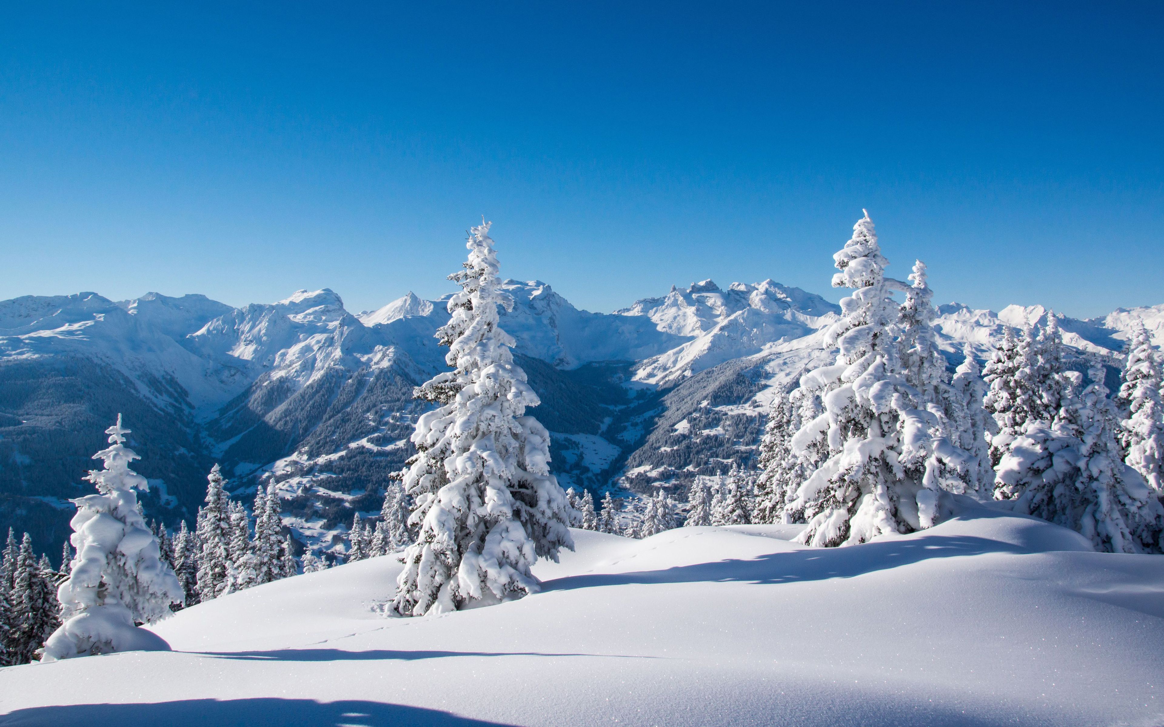  Alpen Hintergrundbild 3840x2400. Kostenlose Hintergrundbilder Schneebedeckter Berg Unter Blauem Himmel Tagsüber, Bilder Für Ihren Desktop Und Fotos