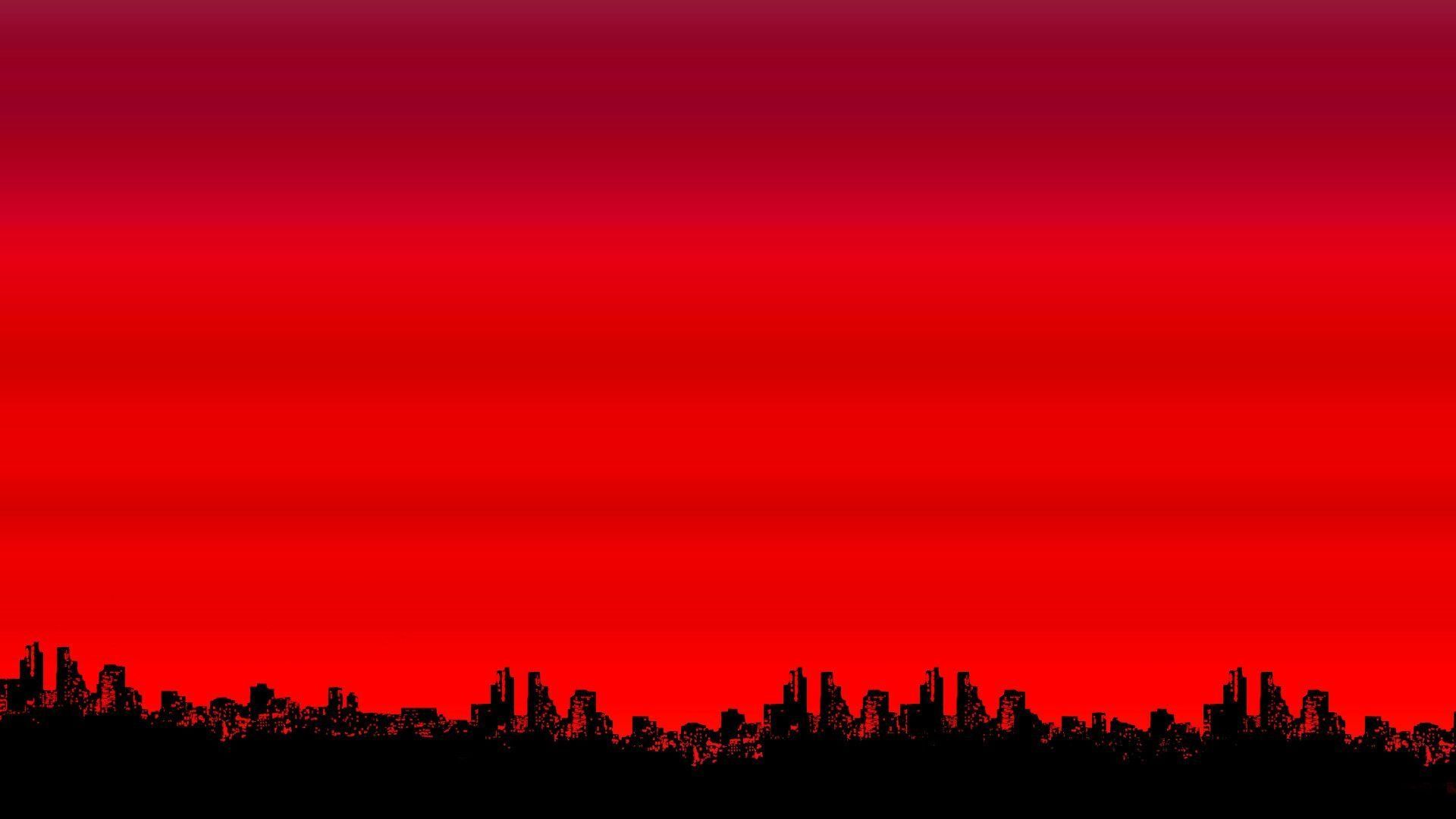 PC Hintergrundbild 1920x1080. Red and Black Aesthetic Computer Wallpaper