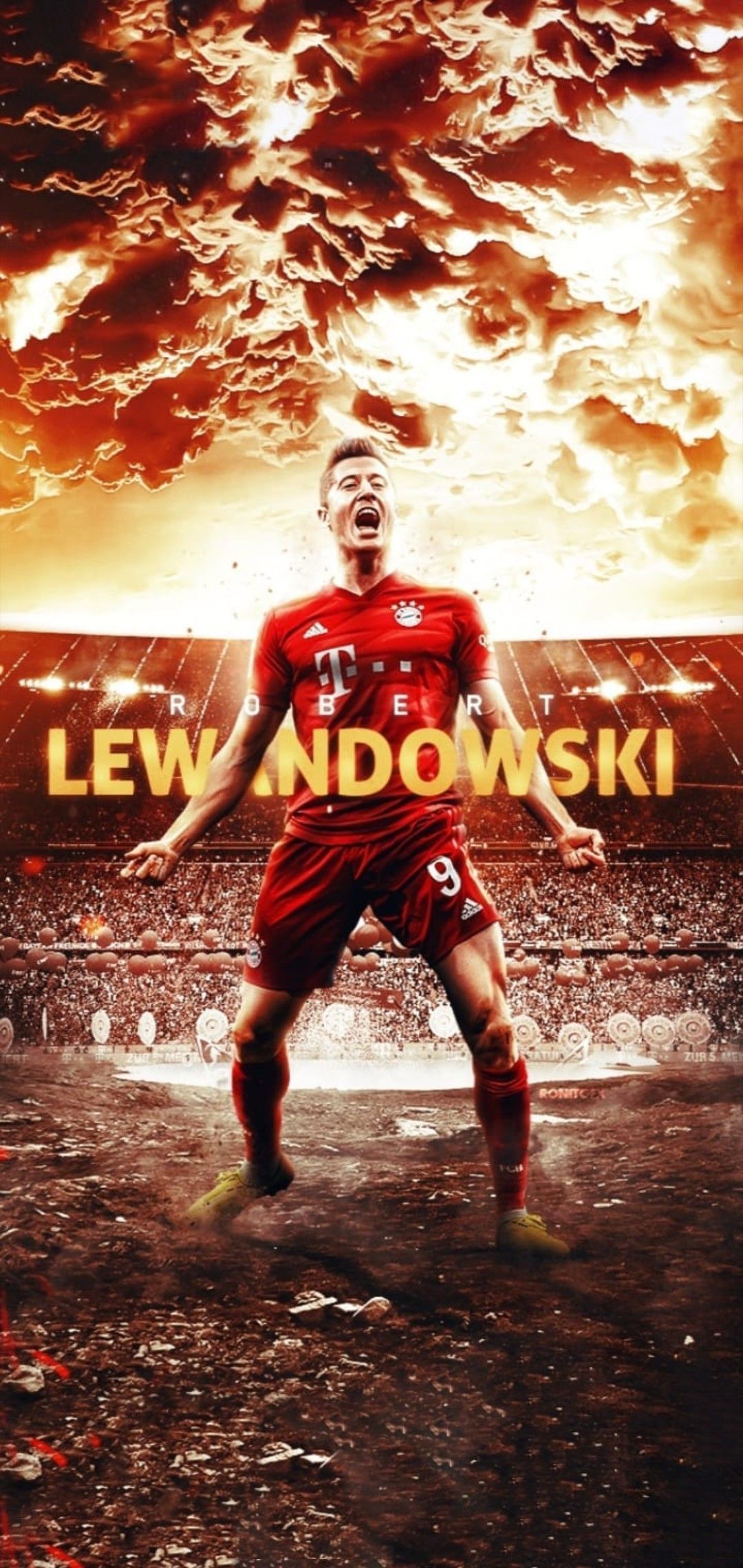 Lewandowski Hintergrundbild 1080x2280. Football ⚽