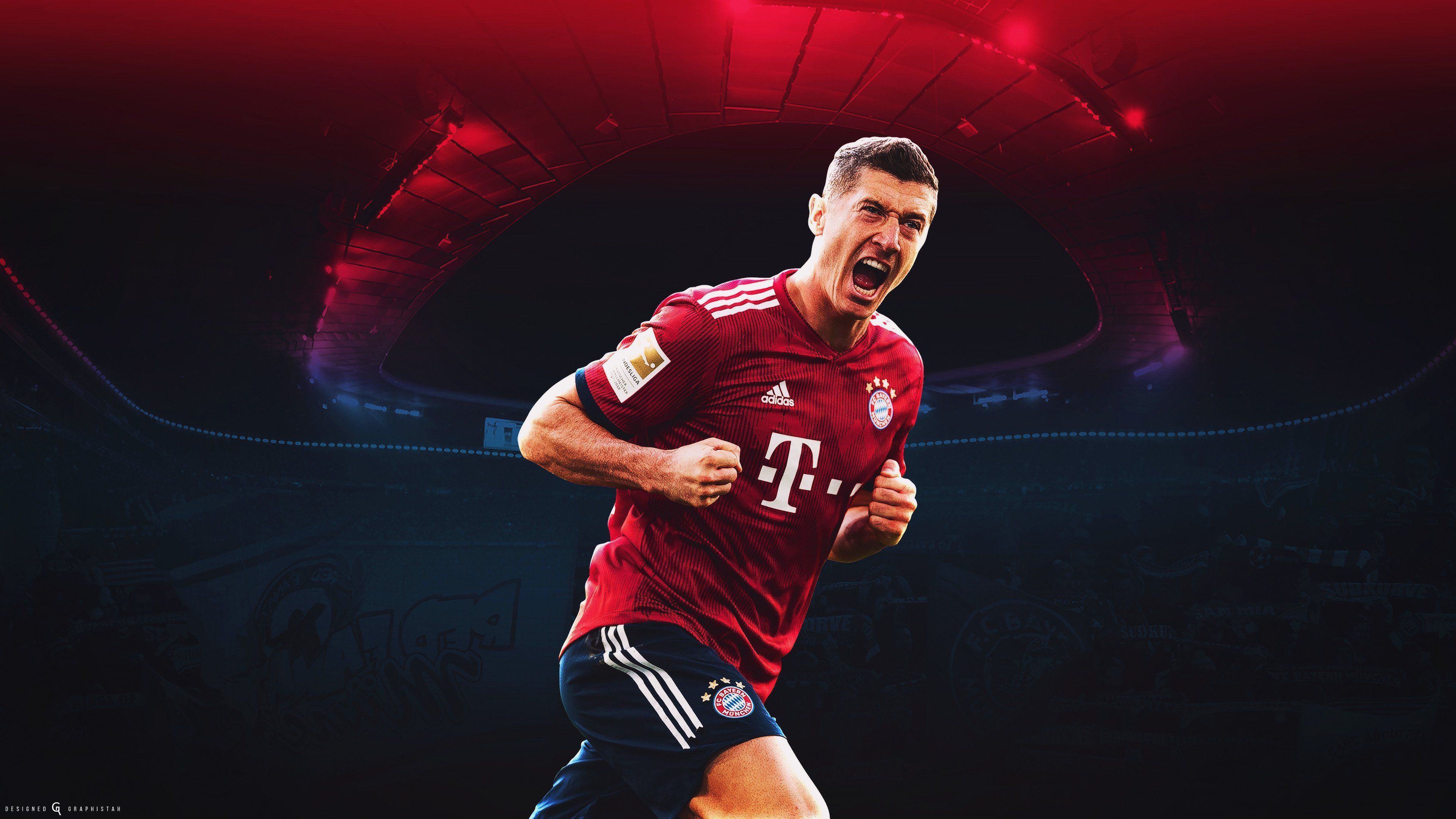 Lewandowski Hintergrundbild 3840x2160. HD desktop wallpaper: Sports, Soccer, Polish, Fc Bayern Munich, Robert Lewandowski download free picture