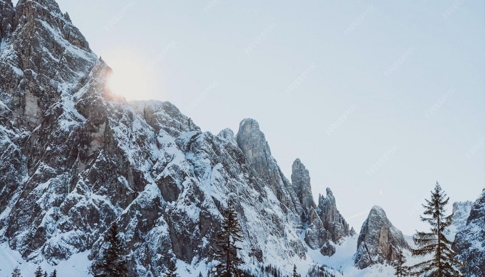  Berge Winter Hintergrundbilder