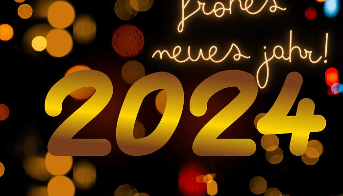 Frohes Neues Jahr 2024 Wallpaper